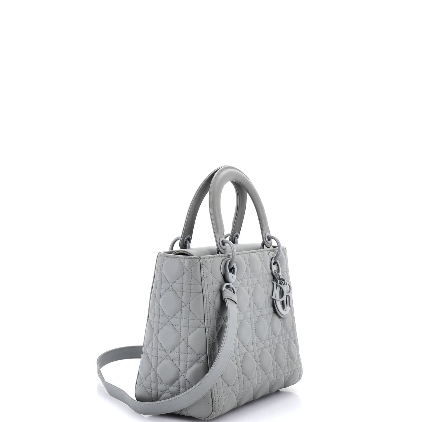 Ultra Matte Lady Dior Bag Cannage Quilt Calfskin Medium