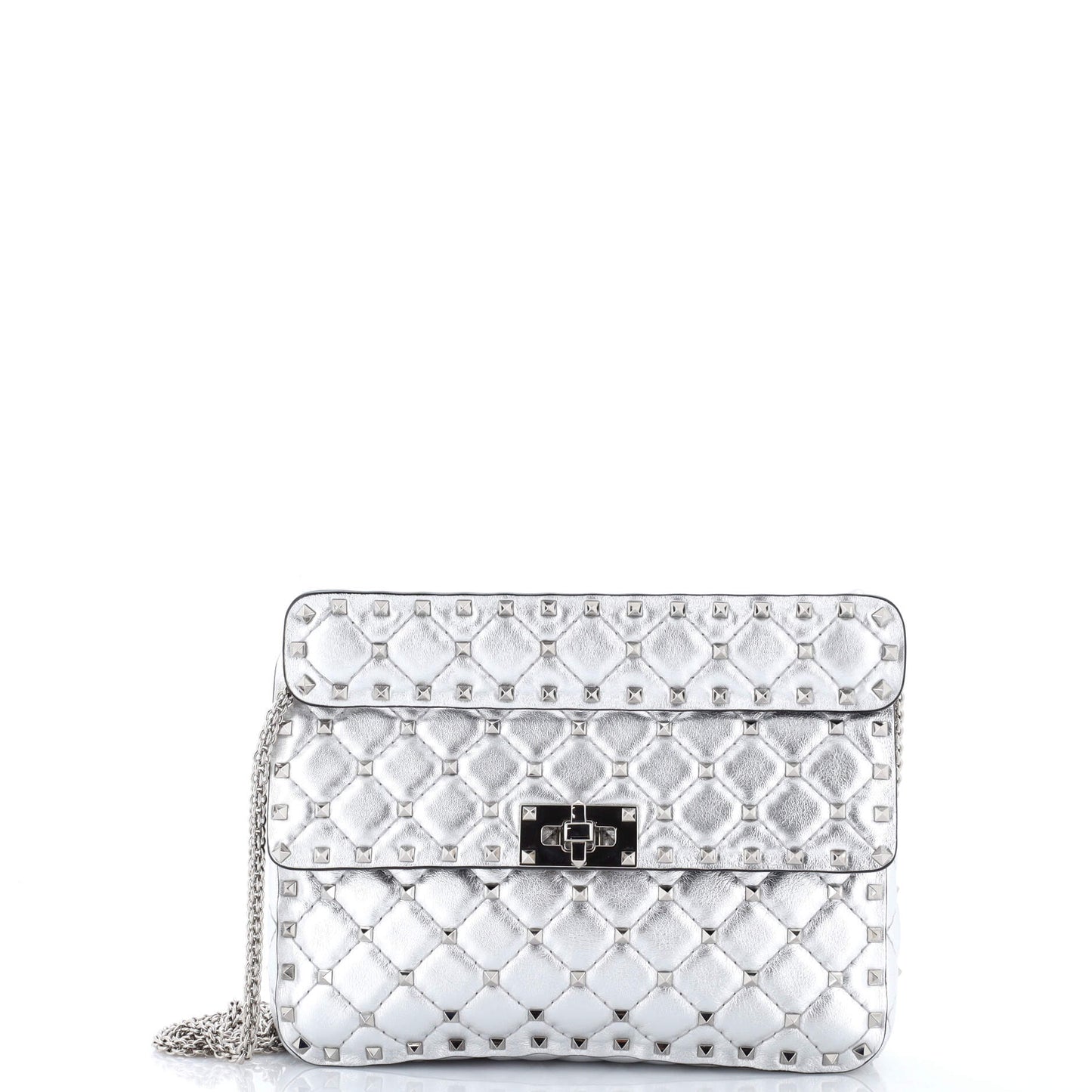 Rockstud Spike Flap Bag Quilted Leather Medium