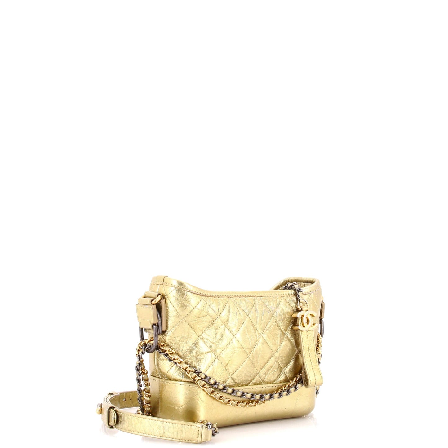 Gabrielle Hobo Quilted Aged Calfskin Small