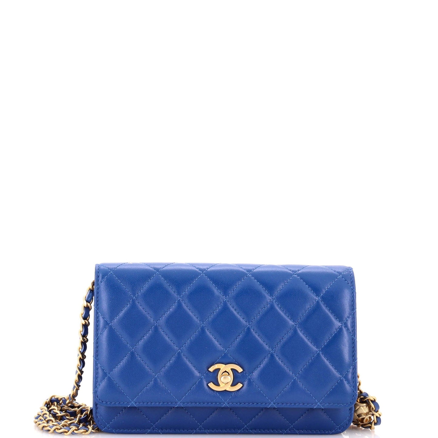 Pearl Crush Wallet on Chain Quilted Lambskin