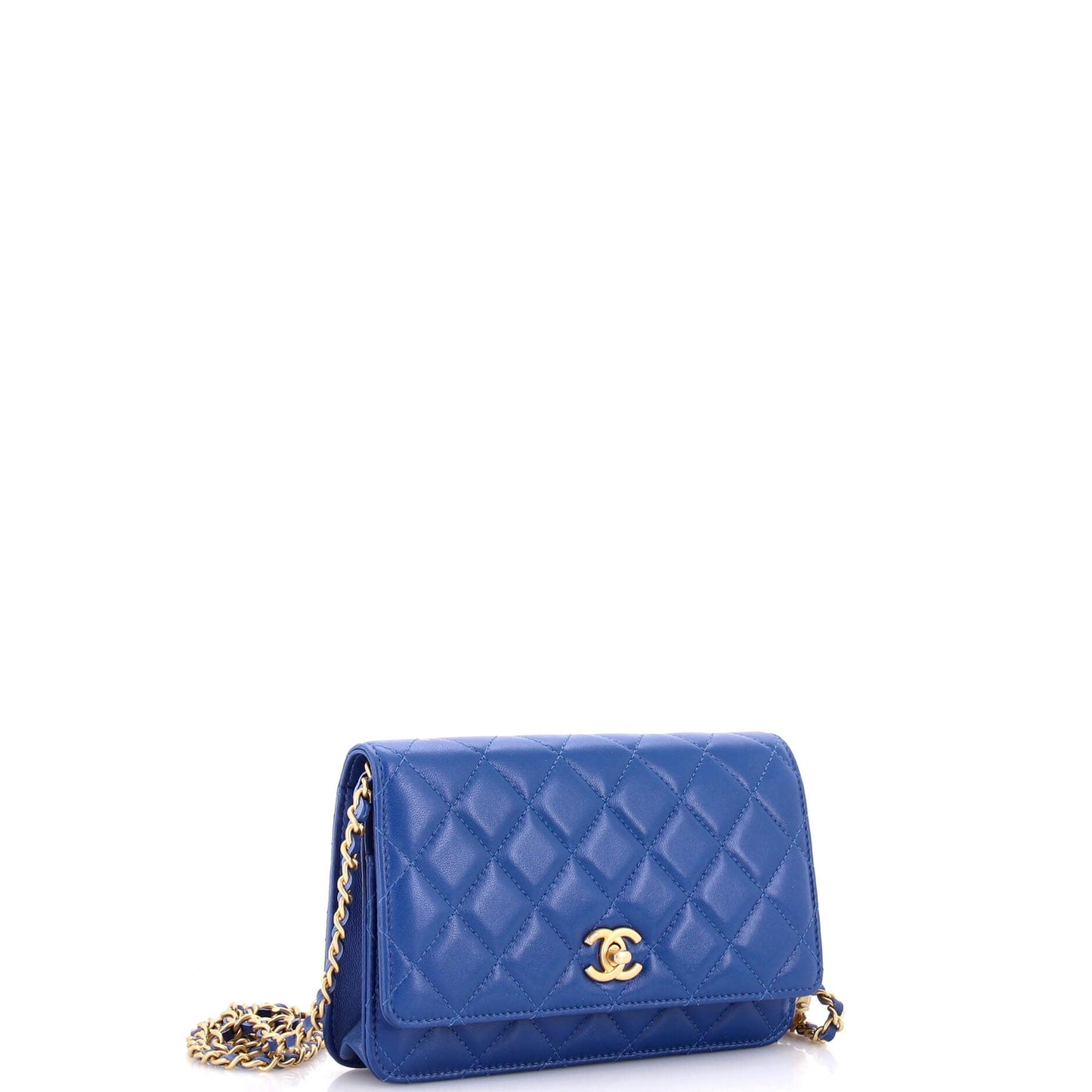 Pearl Crush Wallet on Chain Quilted Lambskin
