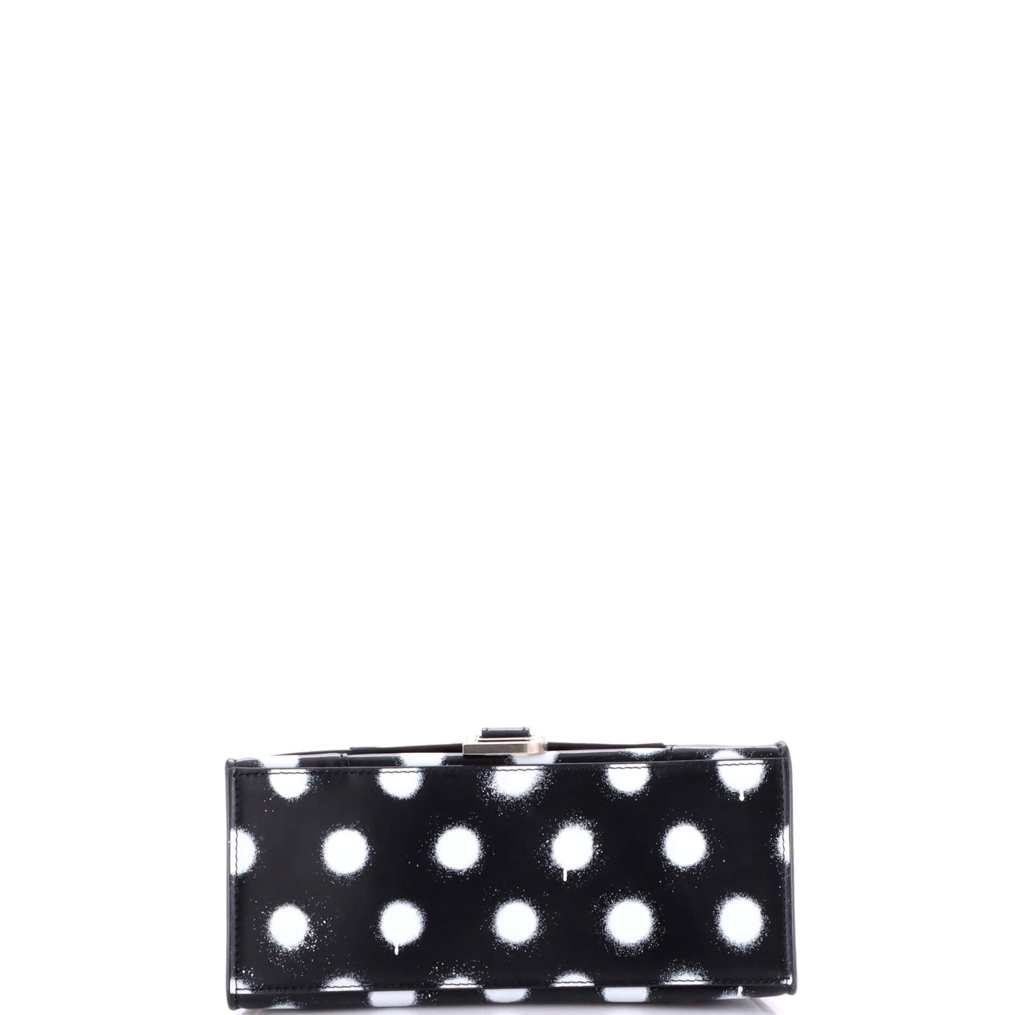 Hourglass Top Handle Bag Printed Leather Small