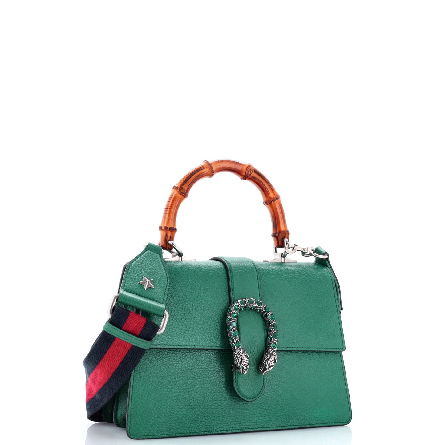Dionysus Bamboo Top Handle Bag Leather Medium