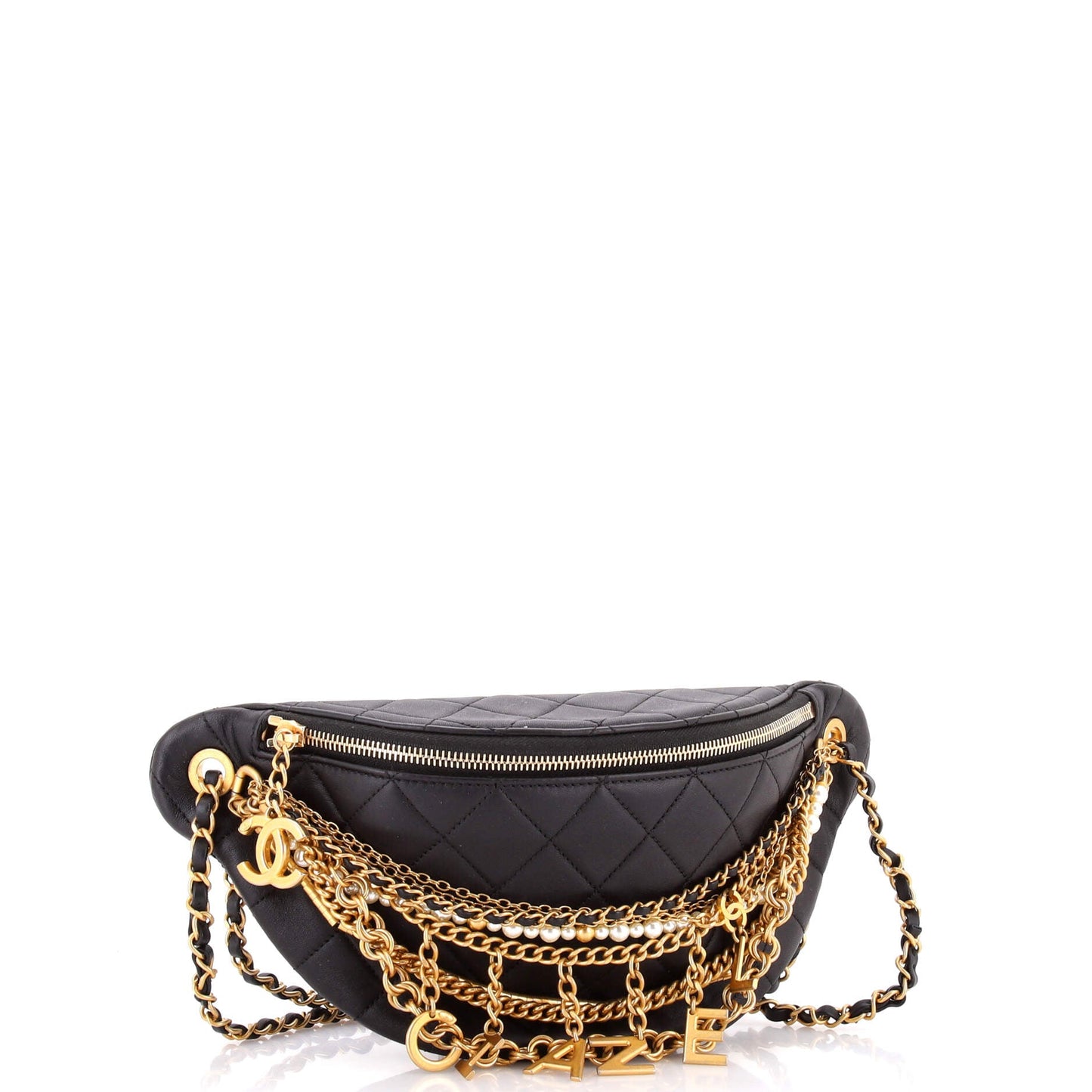 All About Chains Waist Bag Quilted Lambskin