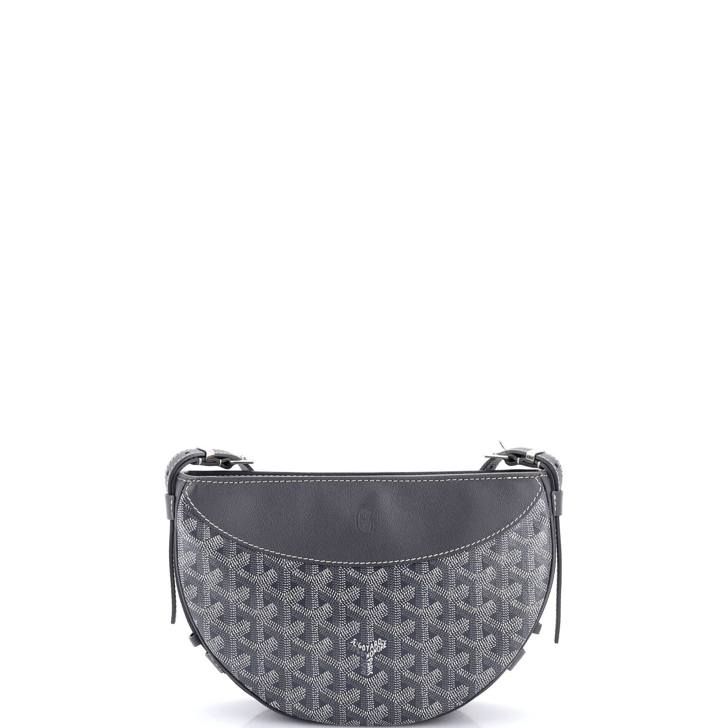 Hirondelle Shoulder Bag Coated Canvas and Leather