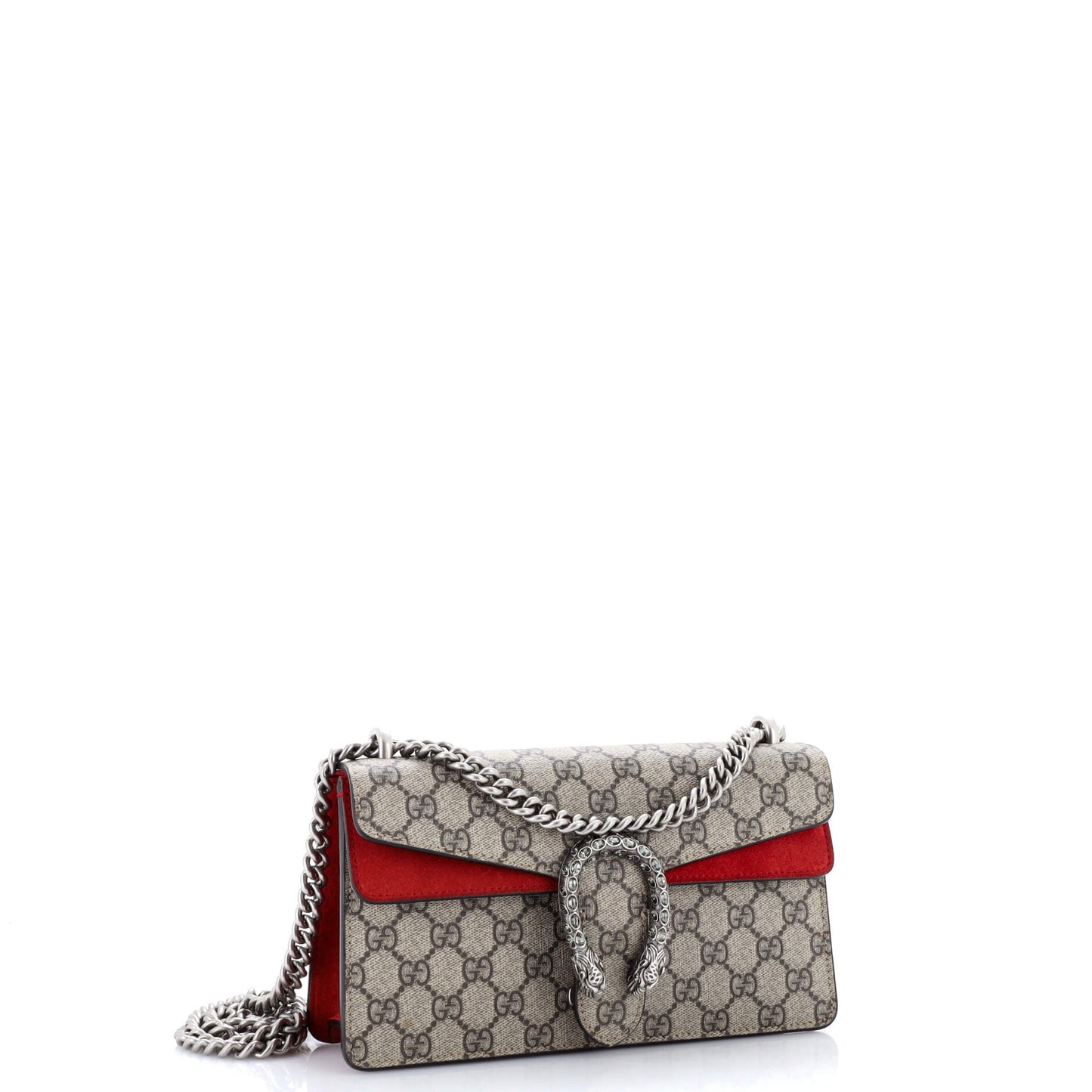 Dionysus Bag GG Coated Canvas with Crystal Embellished Metal Small