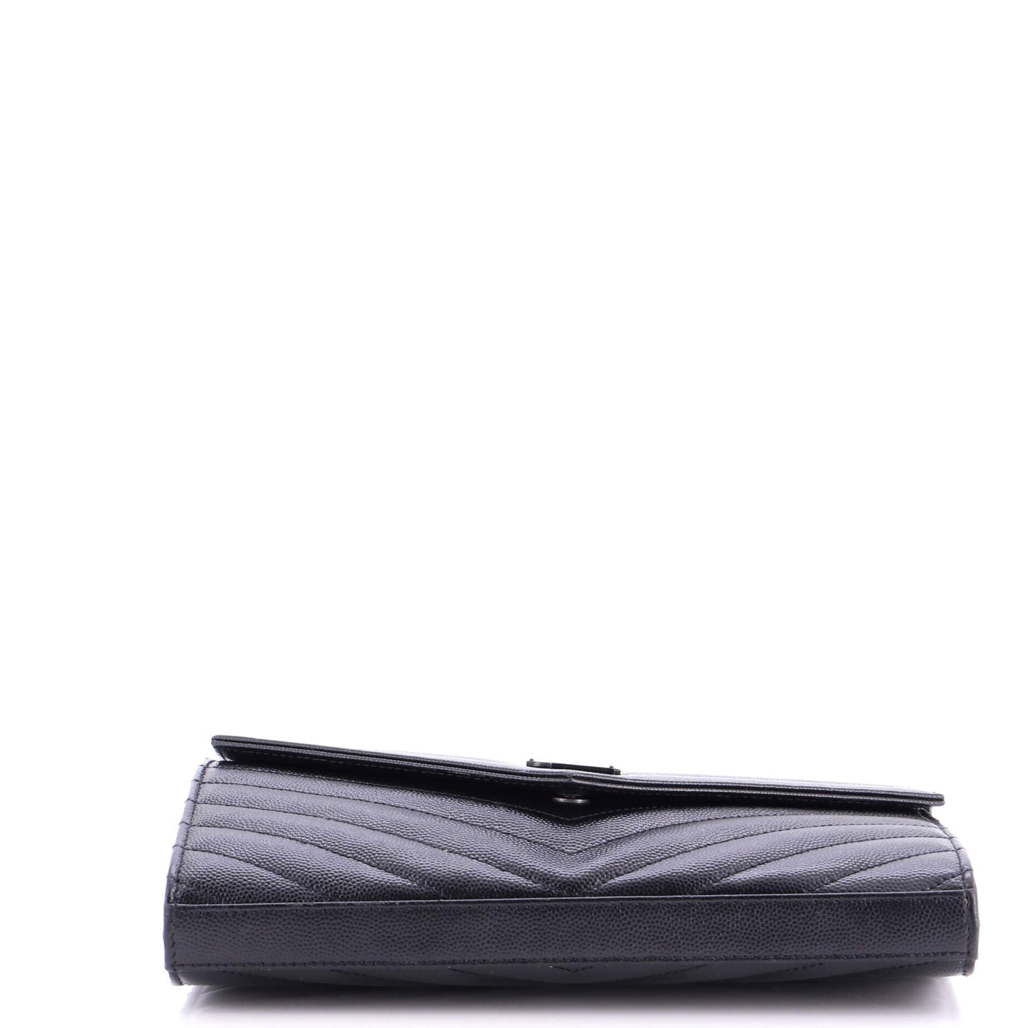 Classic Monogram Wallet on Chain Matelasse Chevron Leather Medium