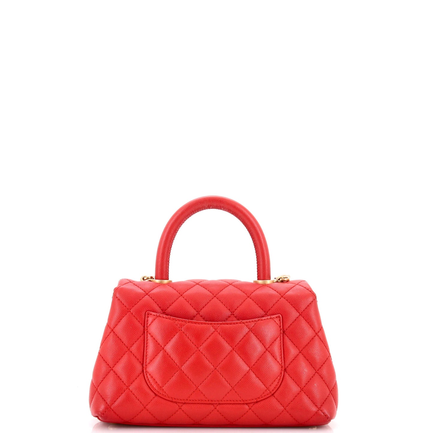 Coco Top Handle Bag Quilted Caviar Mini