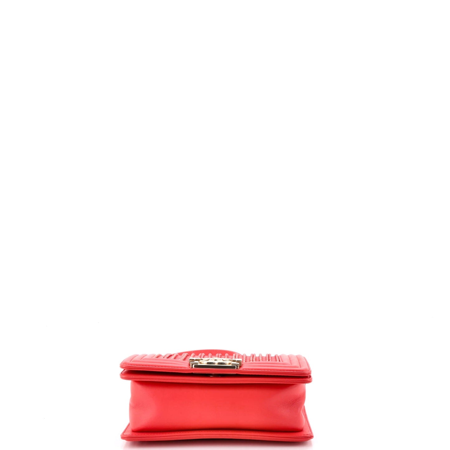 Boy Flap Bag Braided Woven Lambskin Small