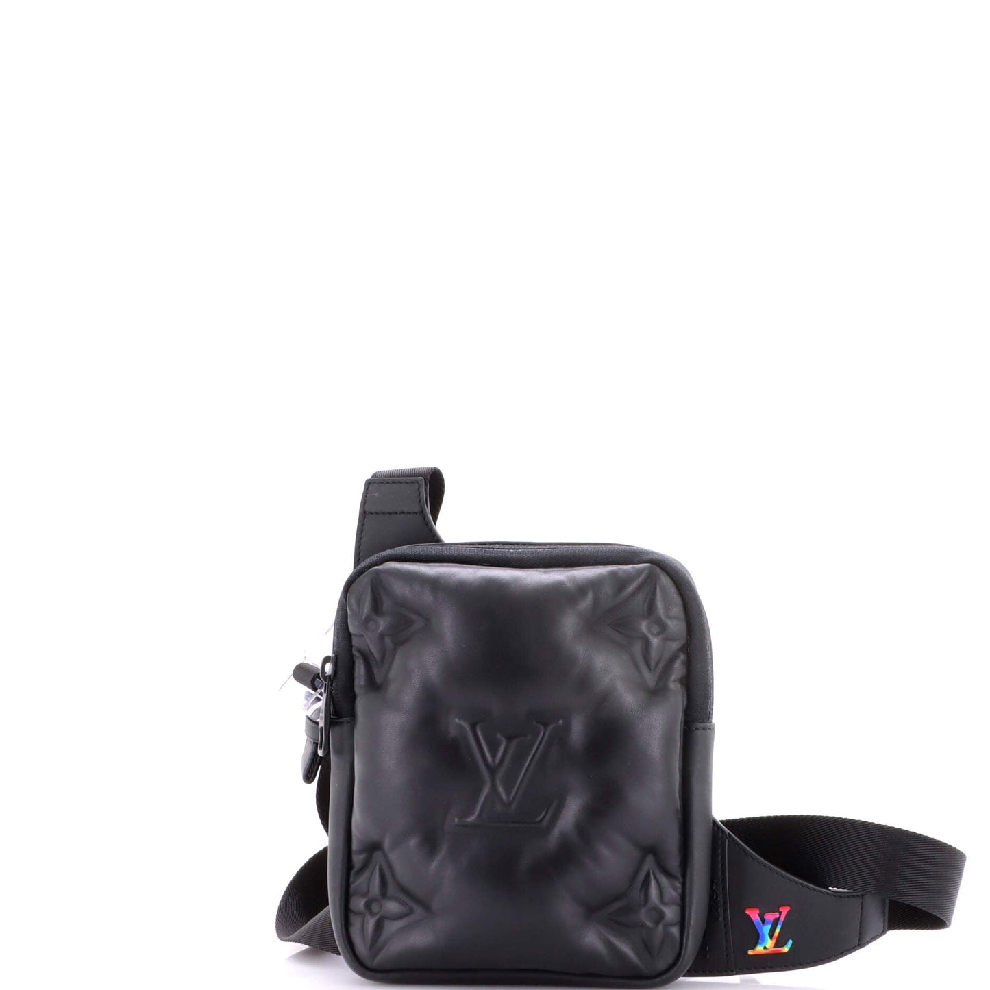 A4 Asymmetrical Sling Bag Monogram Puffer Lambskin