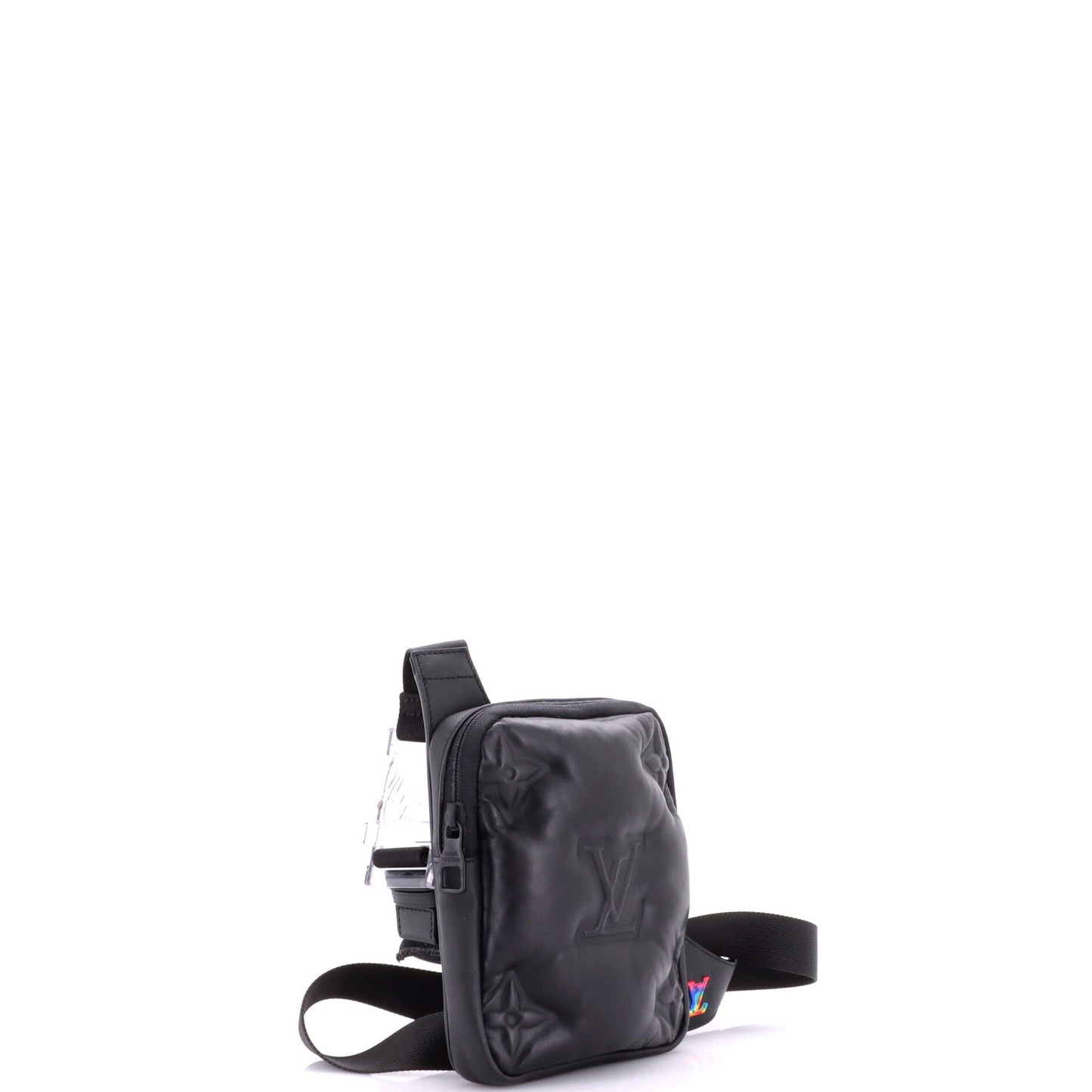A4 Asymmetrical Sling Bag Monogram Puffer Lambskin