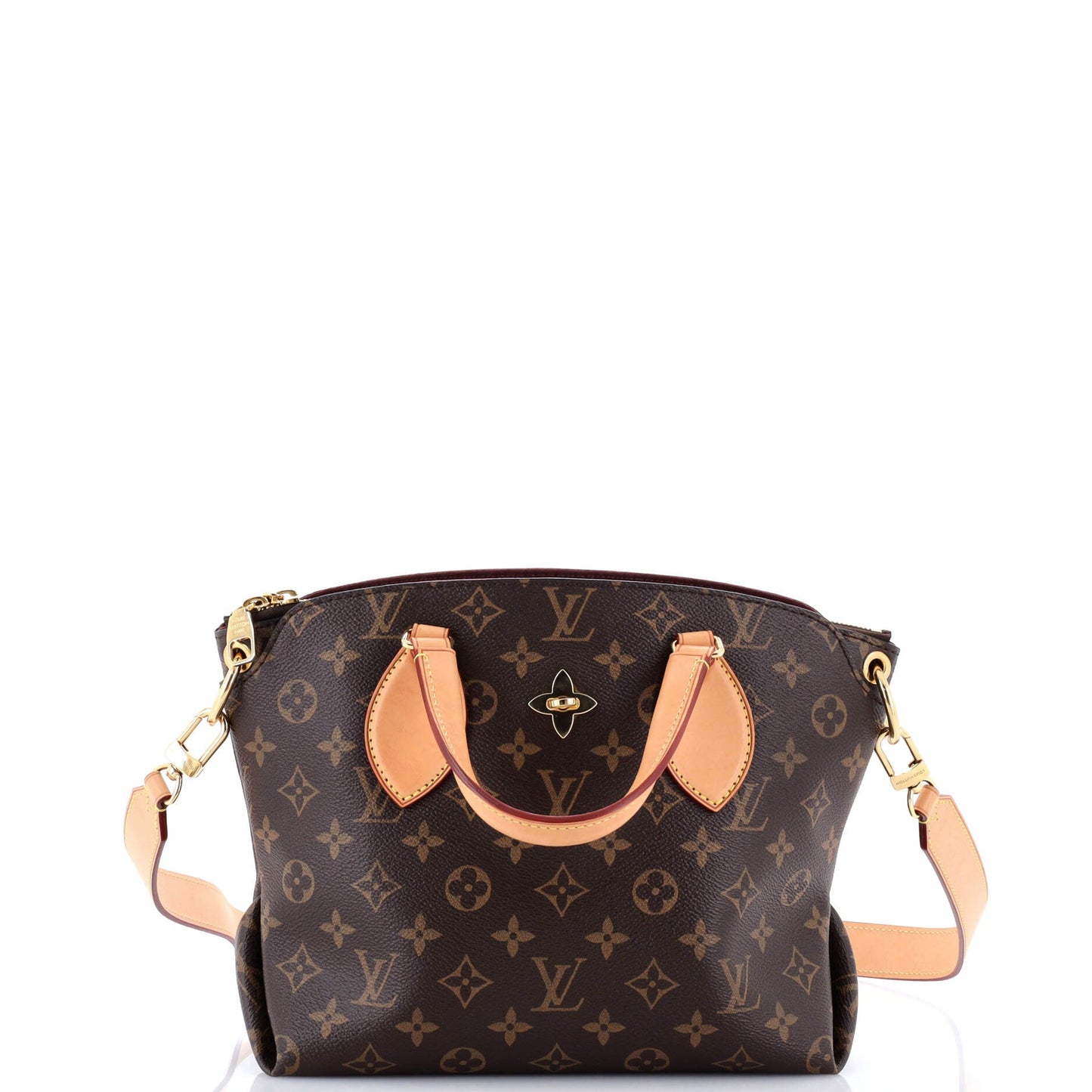Flower Zipped Tote Monogram Canvas PM