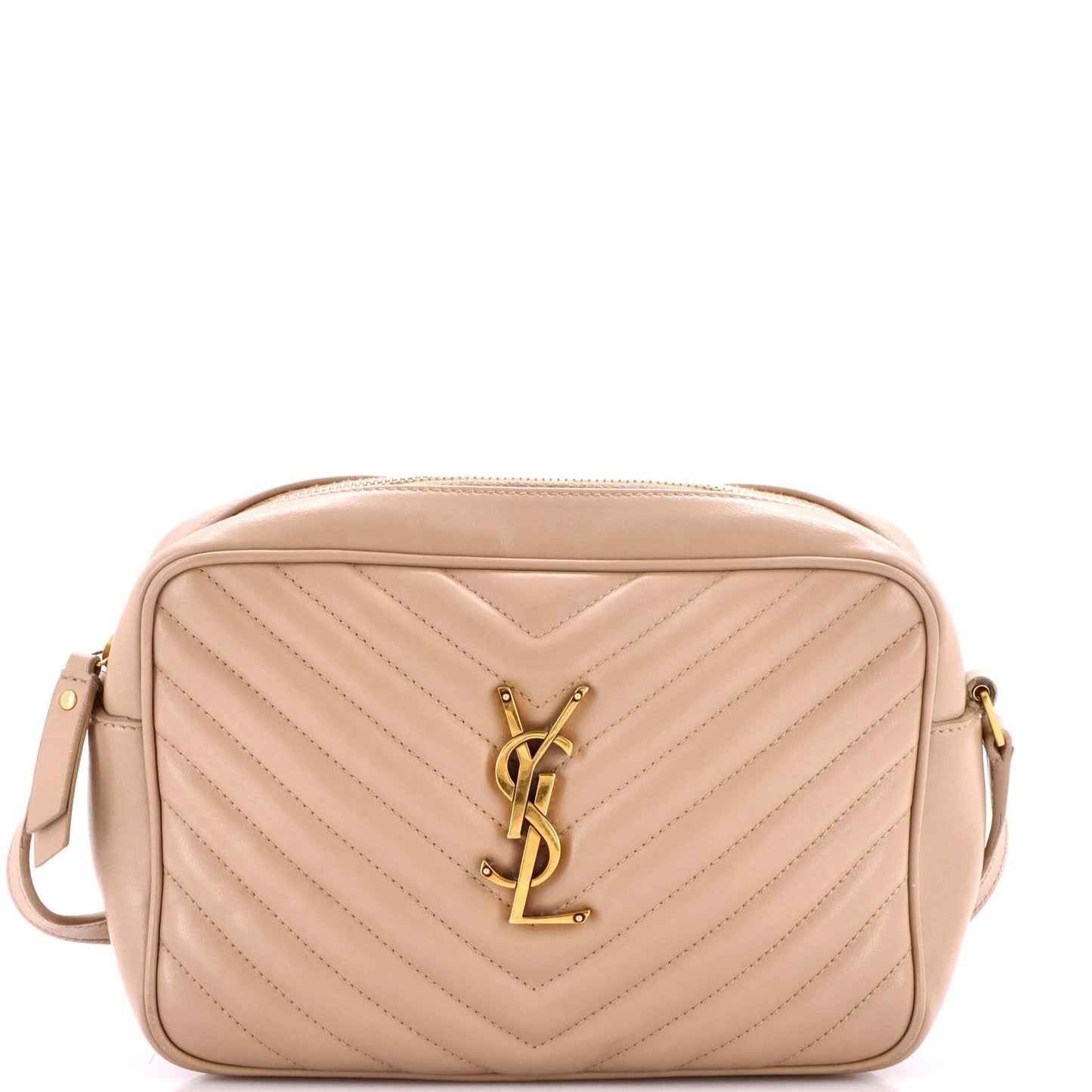 Lou Camera Bag Matelasse Chevron Leather Small