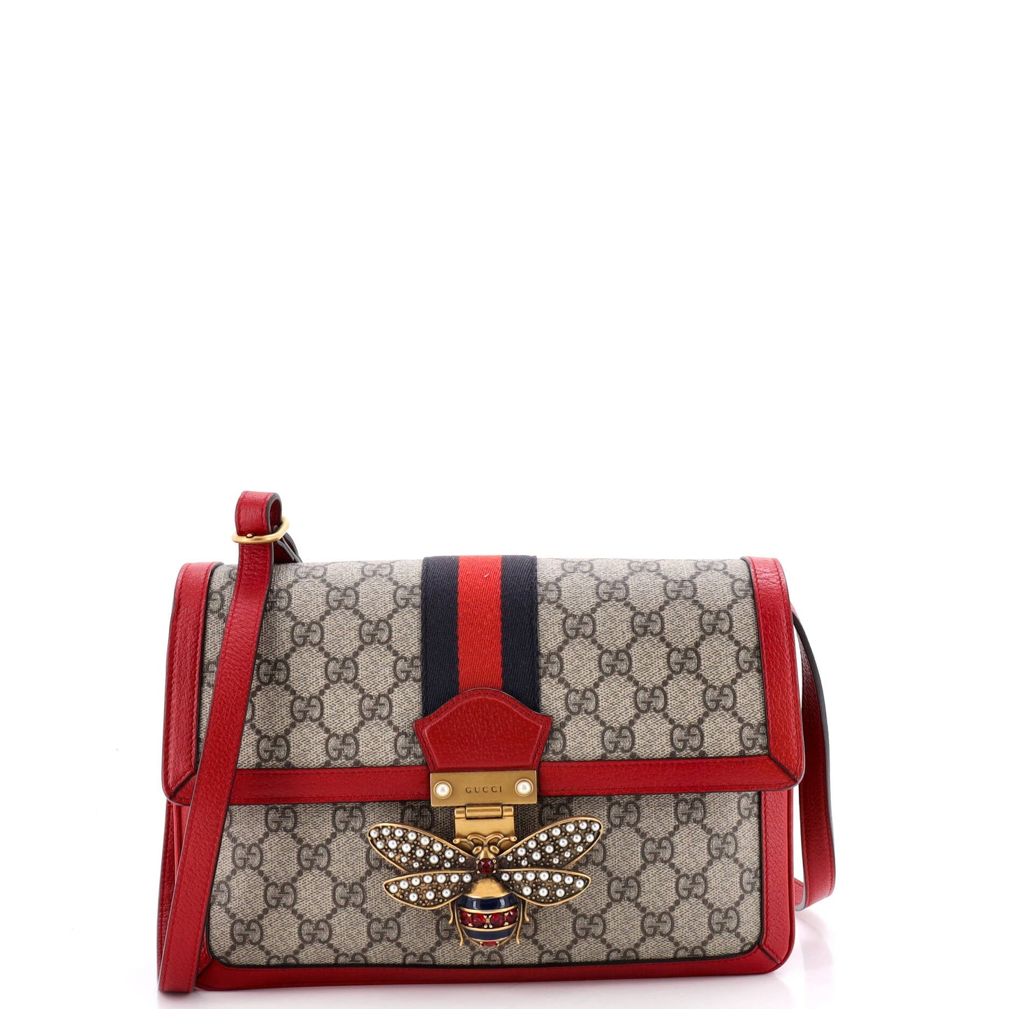 Queen Margaret Shoulder Bag GG Coated Canvas Medium