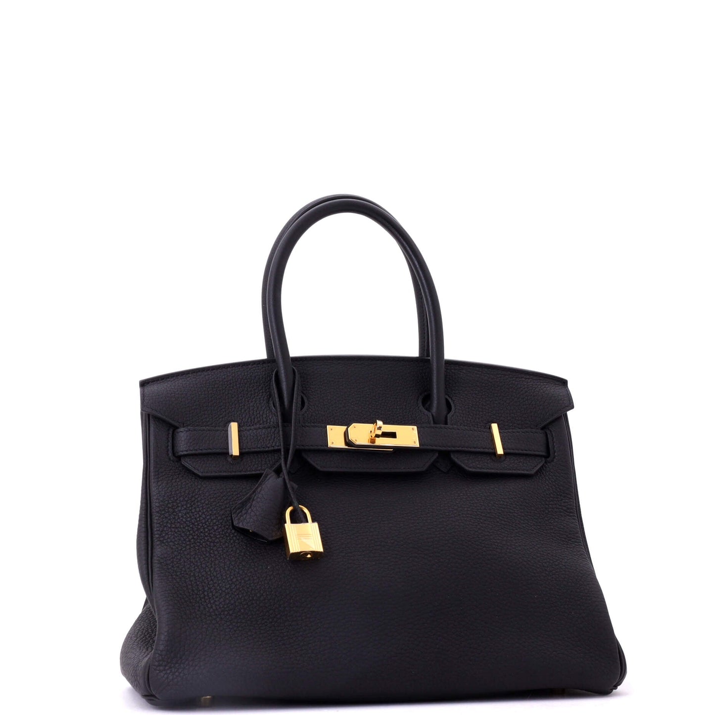 Birkin Handbag Noir Togo with Gold Hardware 30