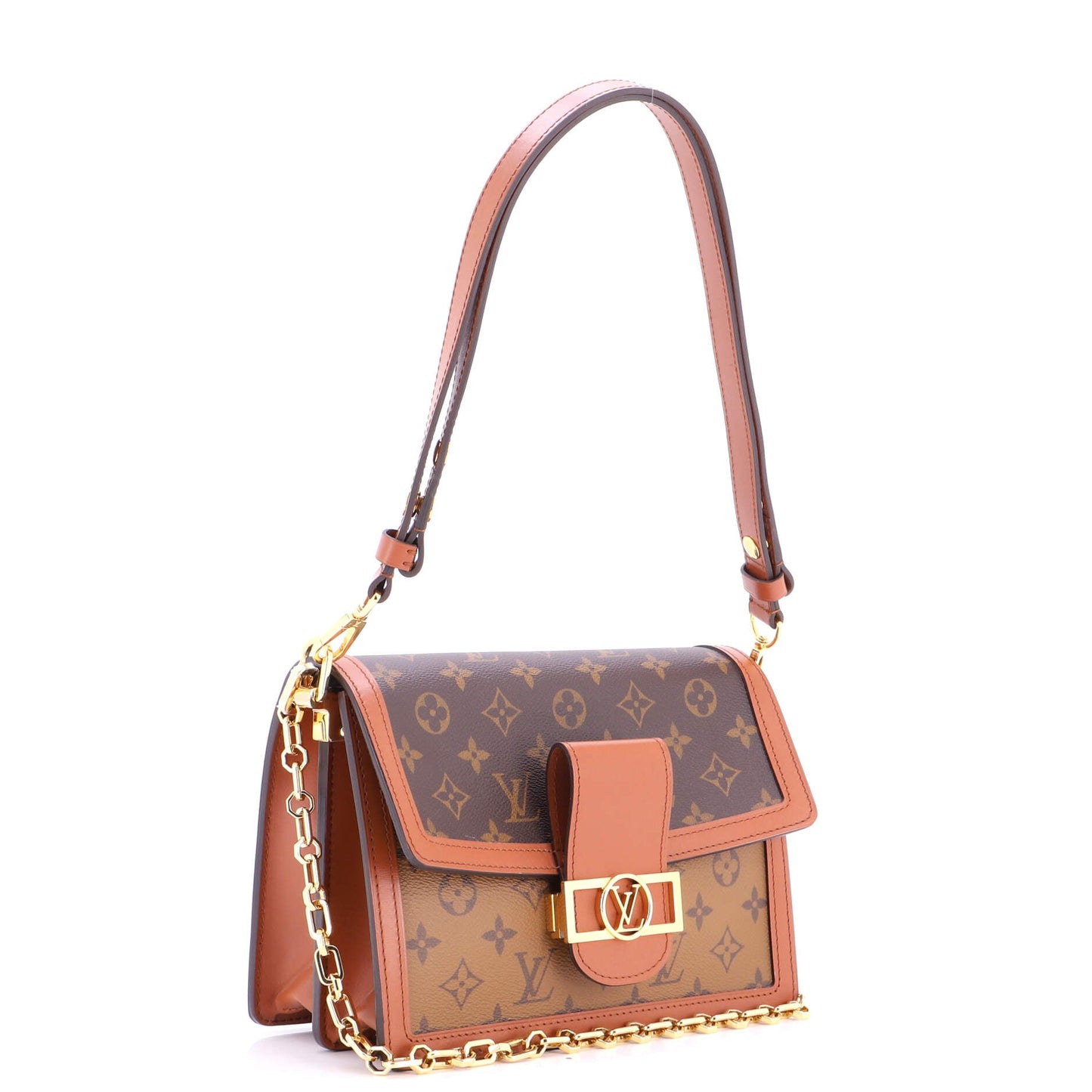 Dauphine Shoulder Bag Reverse Monogram Canvas MM