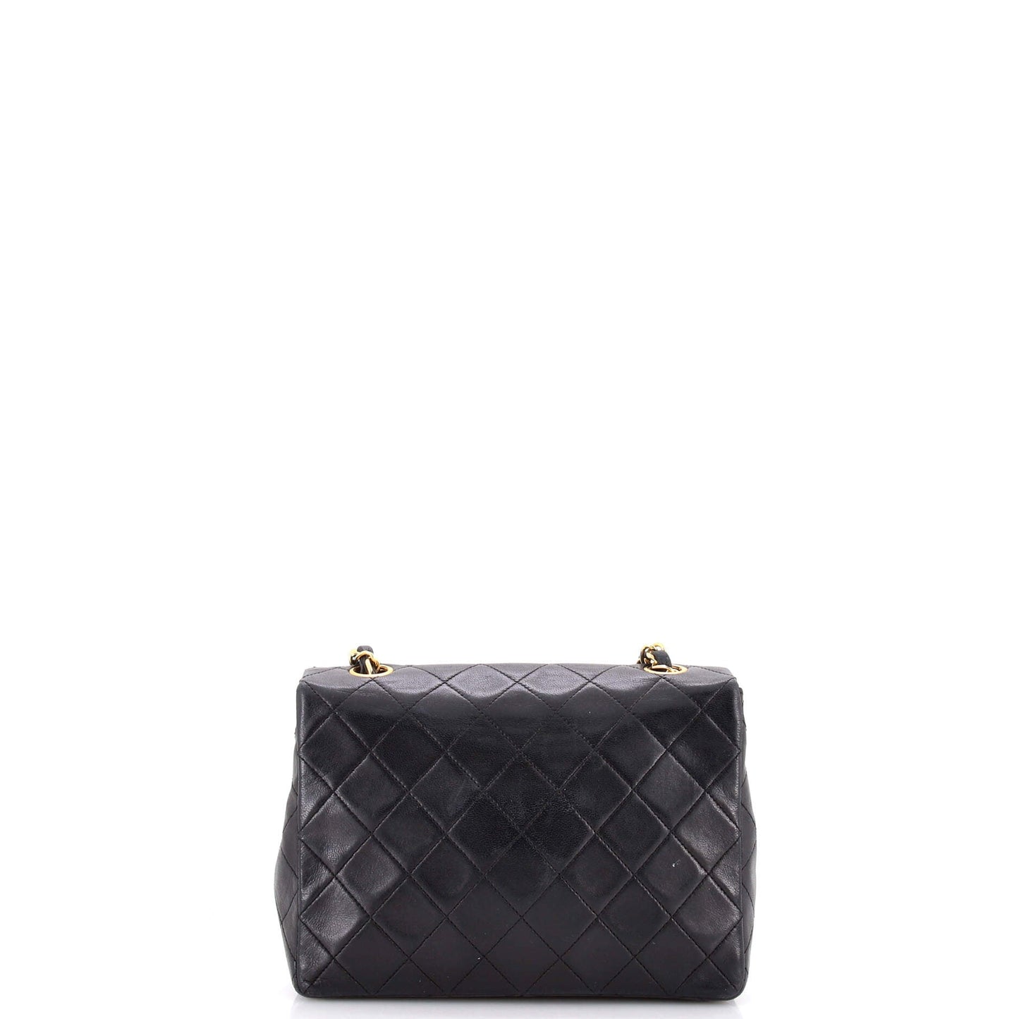Vintage Square Classic Flap Bag Quilted Lambskin Small