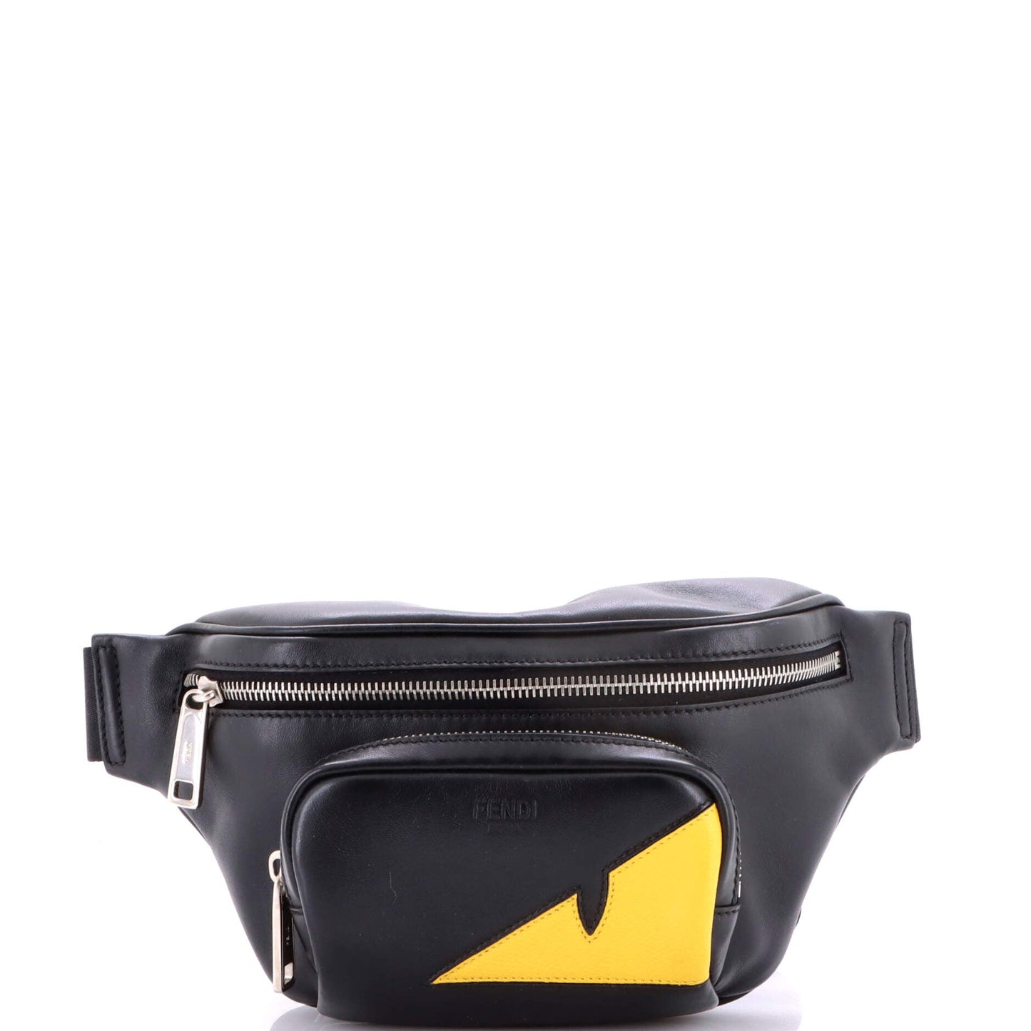 Front Pocket Monster Waist Bag Leather