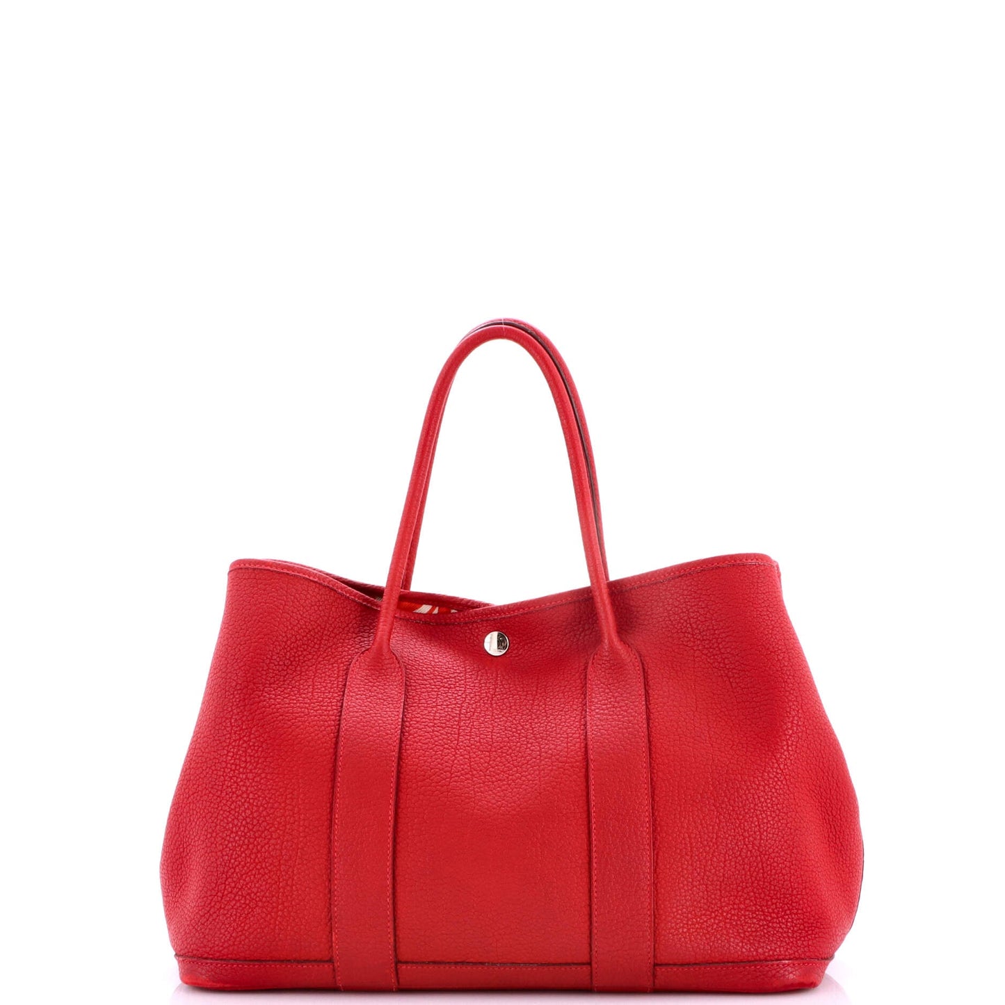 Garden Party Tote Leather with Printed Interior 36