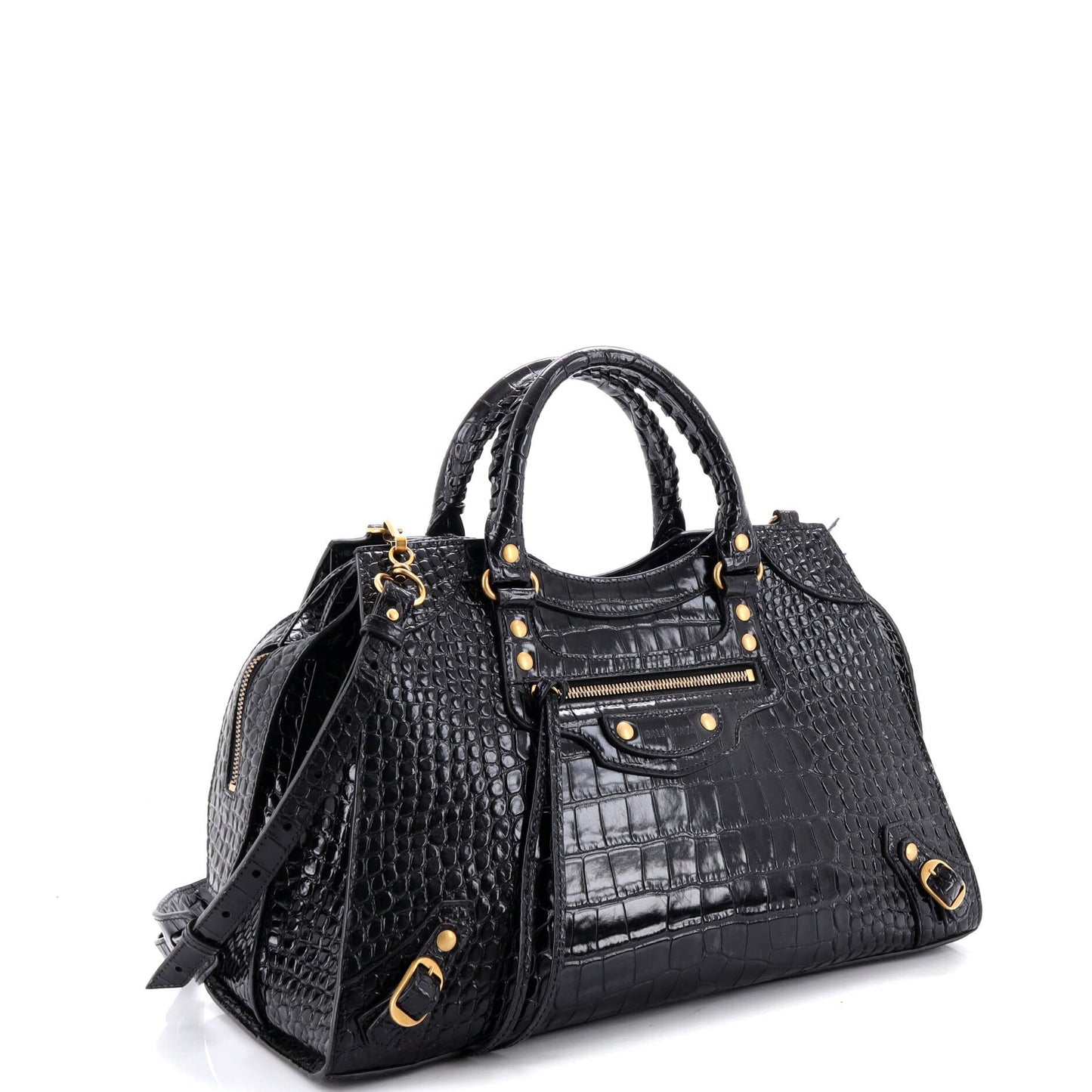 Neo Classic City Bag Crocodile Embossed Leather Medium