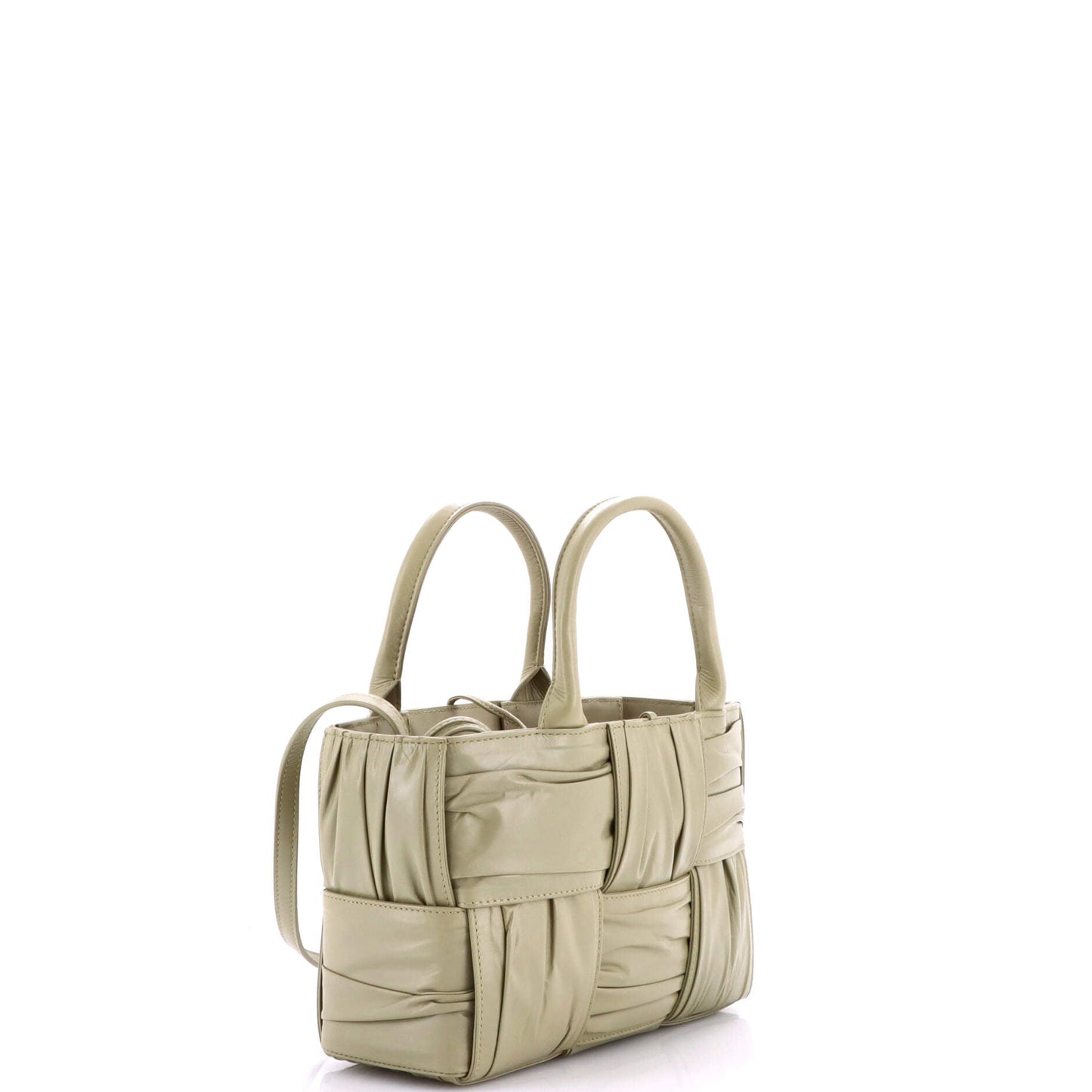 Arco Tote Maxi Intrecciato Plisse Leather Mini