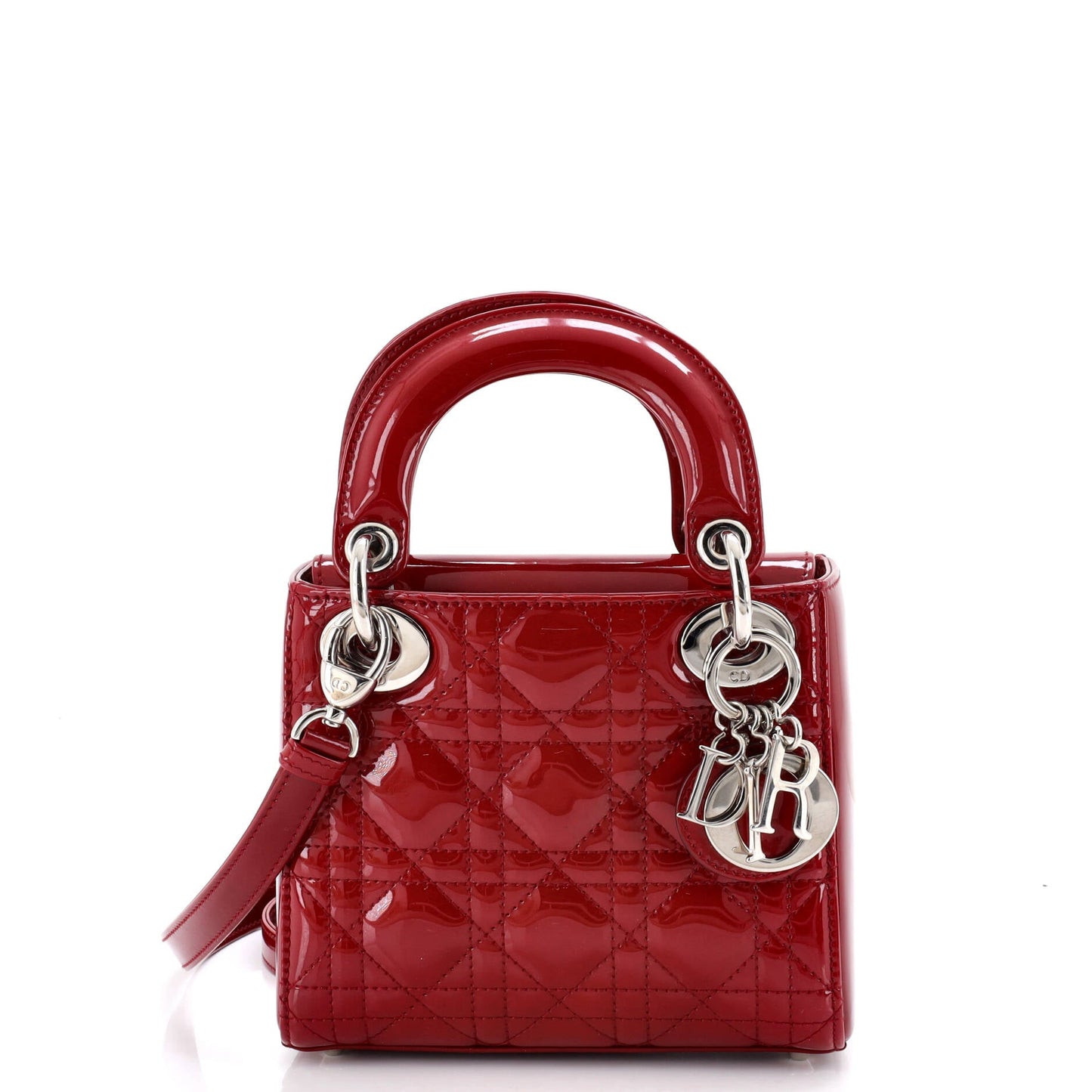 Lady Dior Bag Cannage Quilt Patent Mini