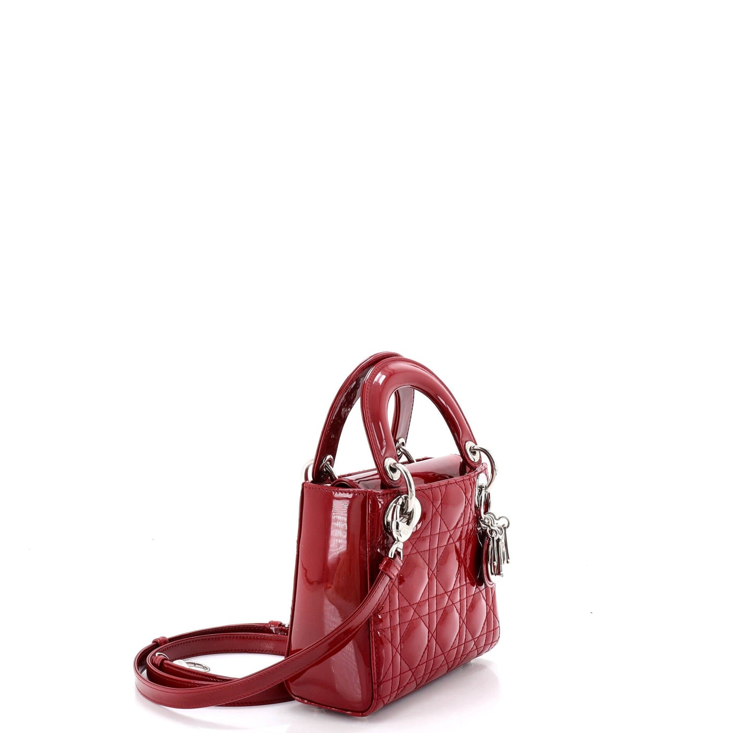 Lady Dior Bag Cannage Quilt Patent Mini