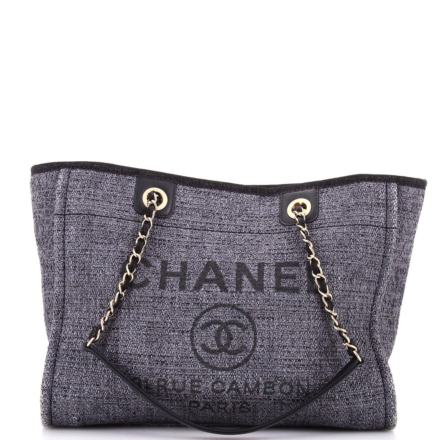 Deauville Tote Raffia with Glitter Detail Small