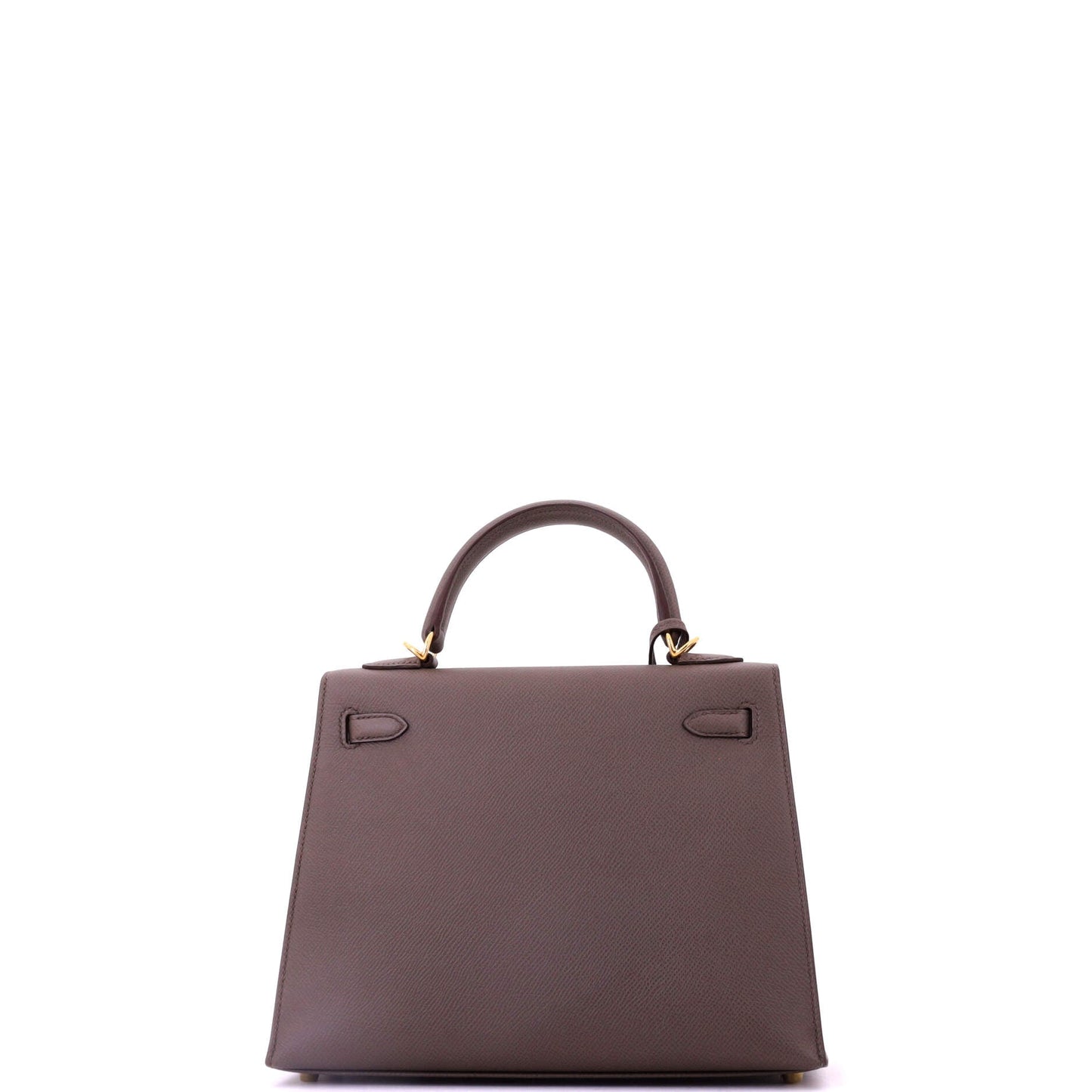 Kelly Handbag Grey Epsom with Gold Hardware 25
