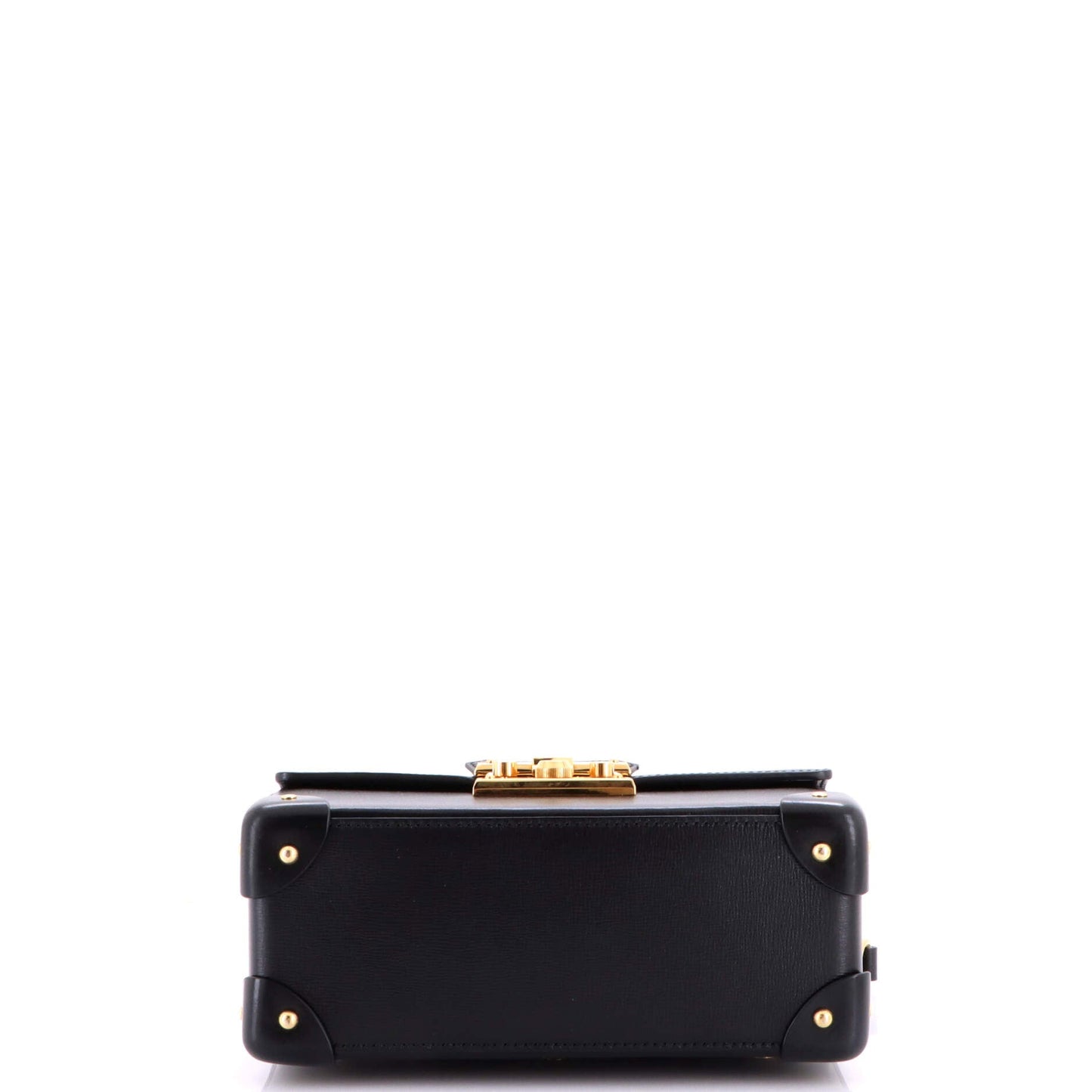 Padlock Bamboo Shoulder Bag Leather Small