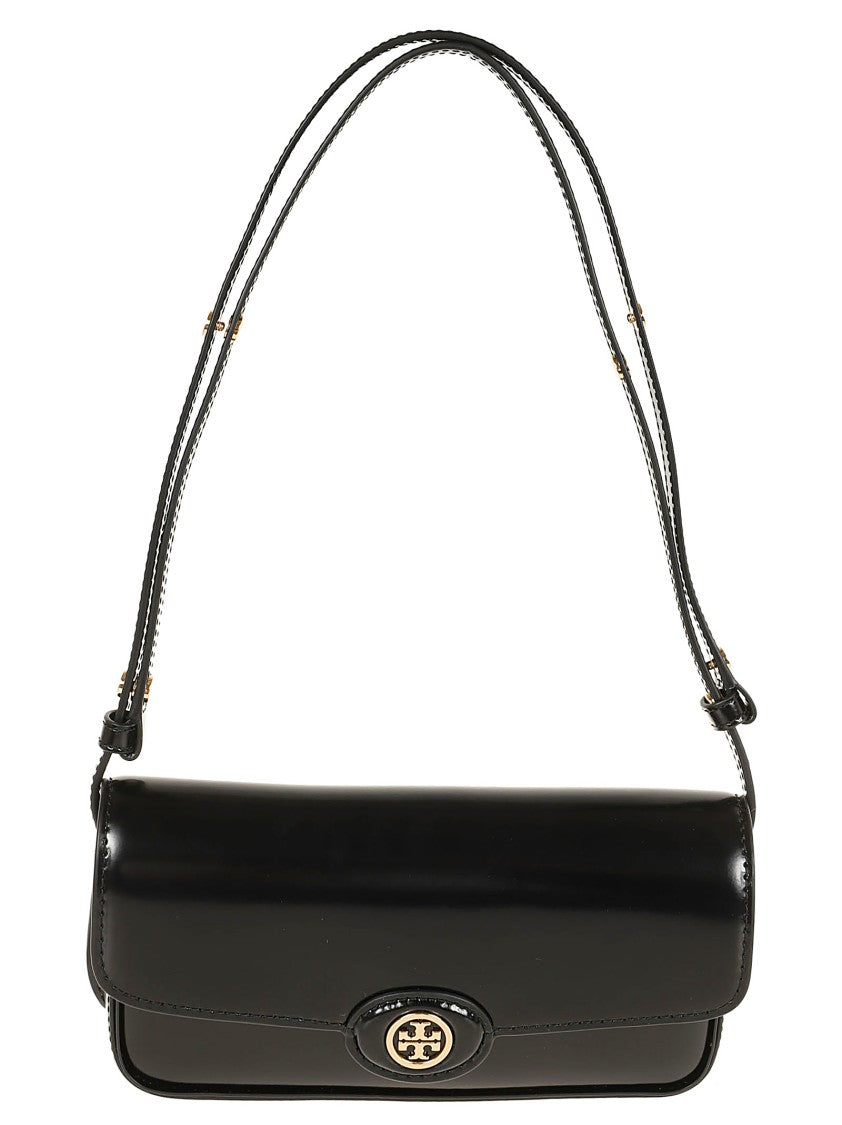 Tory Burch Robinson Black Leather Crossbody Bag