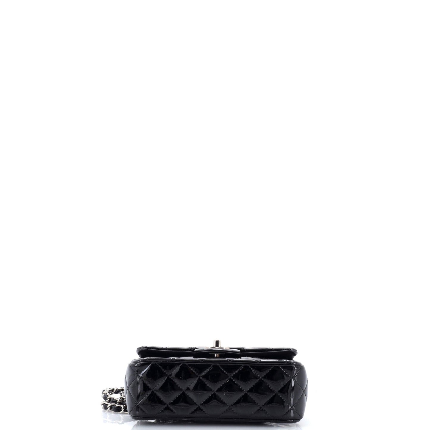 Classic Single Flap Bag Quilted Patent Mini