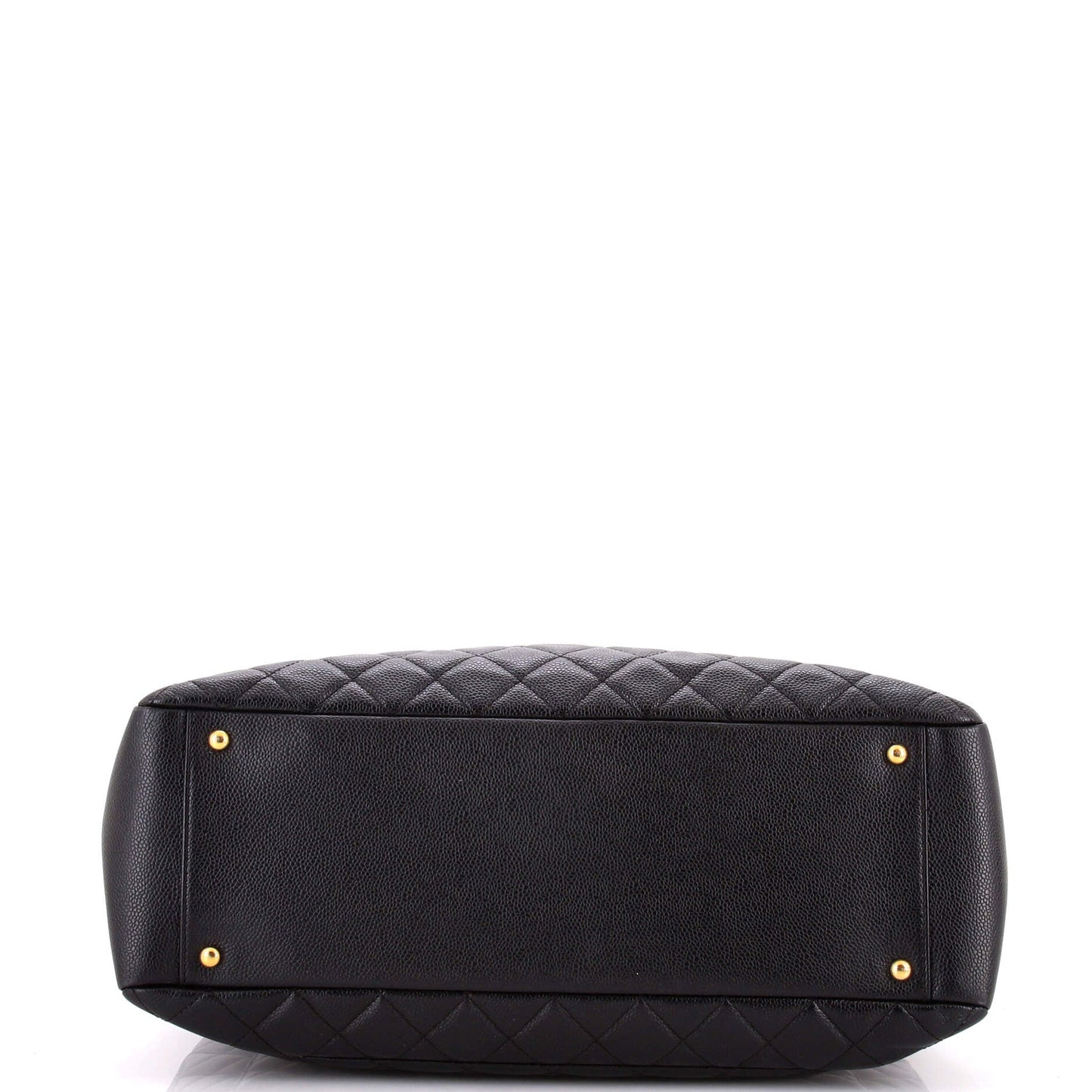 Grand Shopping Tote Quilted Caviar XL