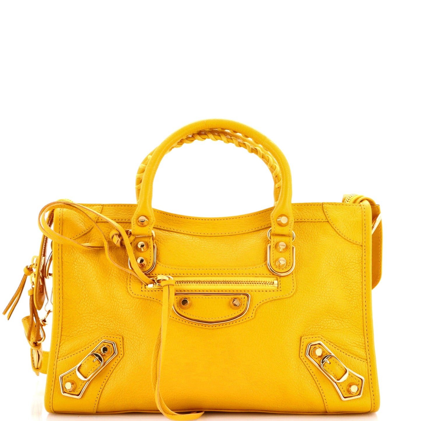 City Classic Metallic Edge Bag Leather Small