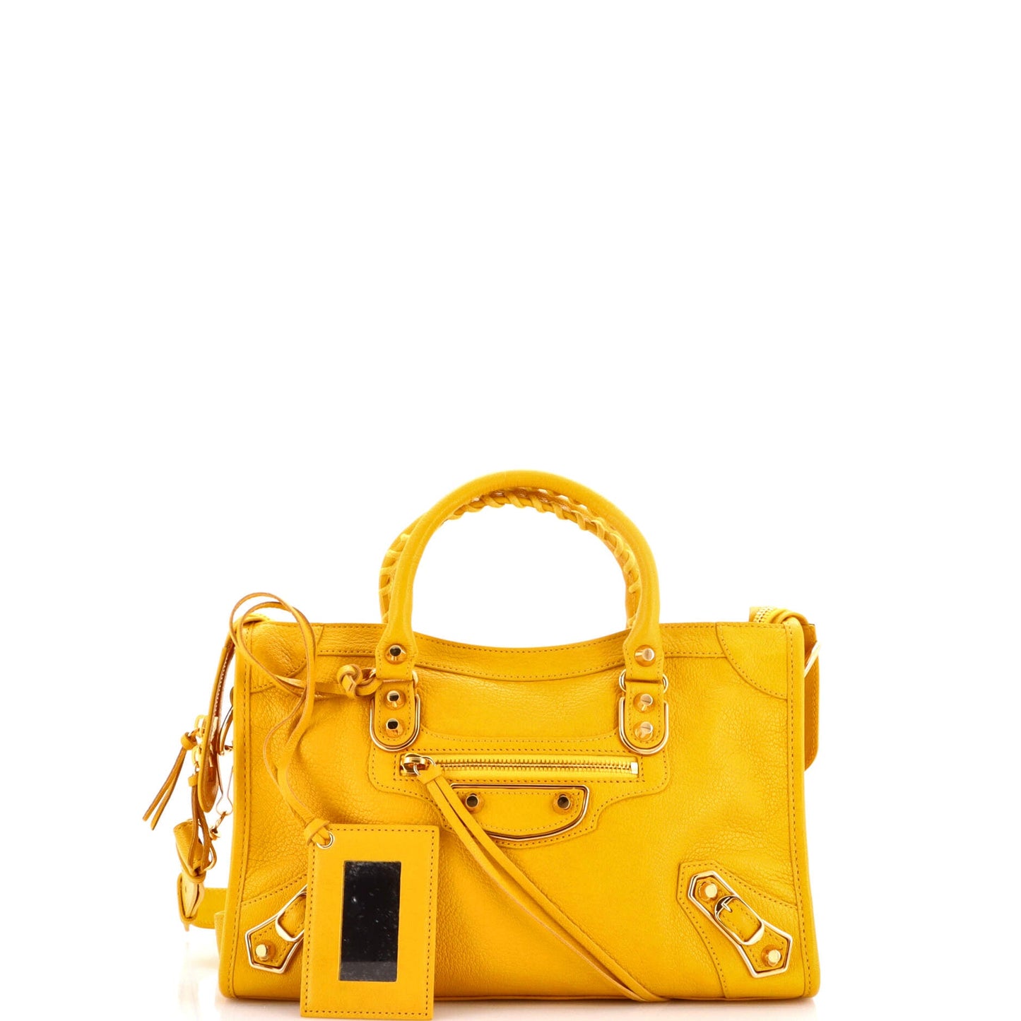 City Classic Metallic Edge Bag Leather Small