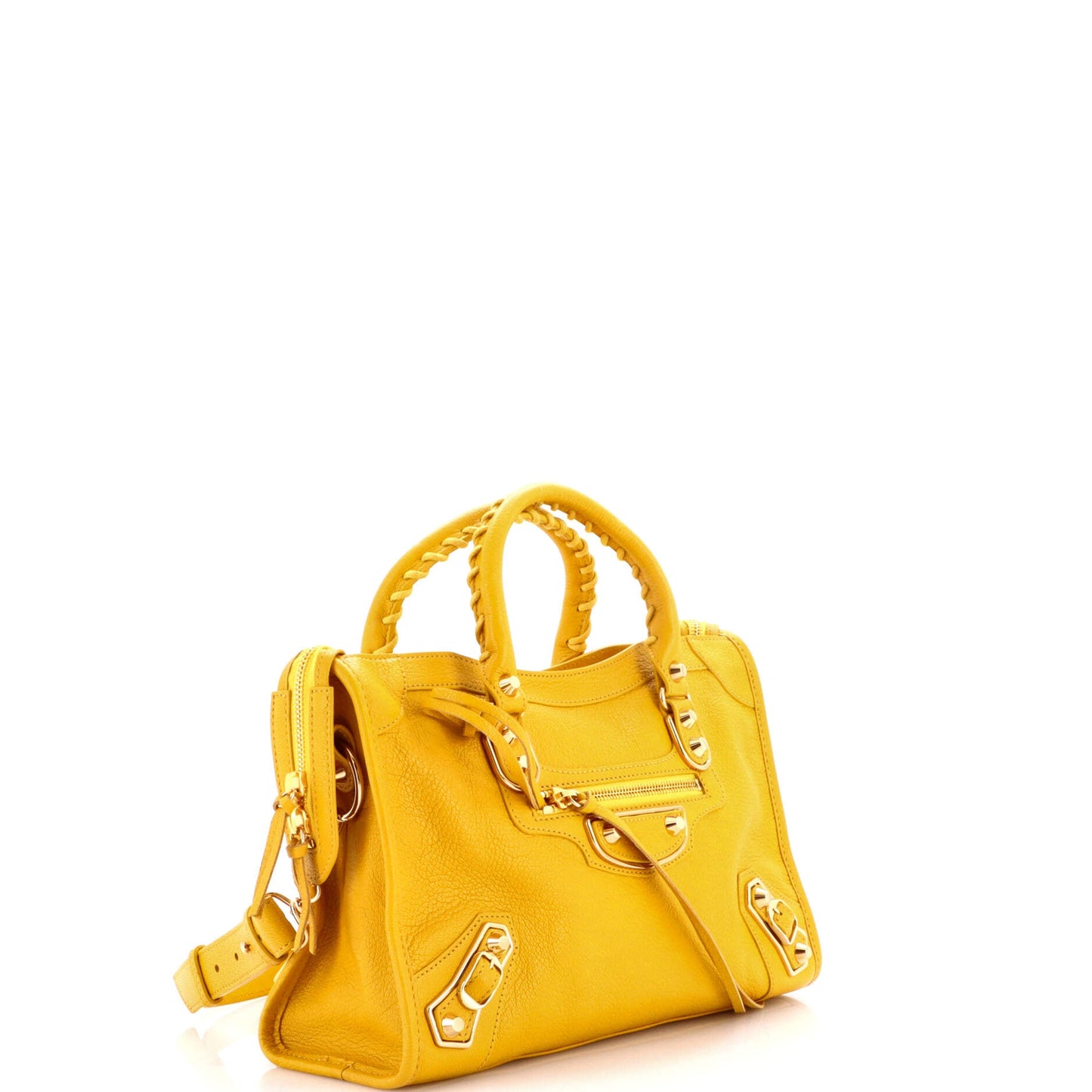 City Classic Metallic Edge Bag Leather Small