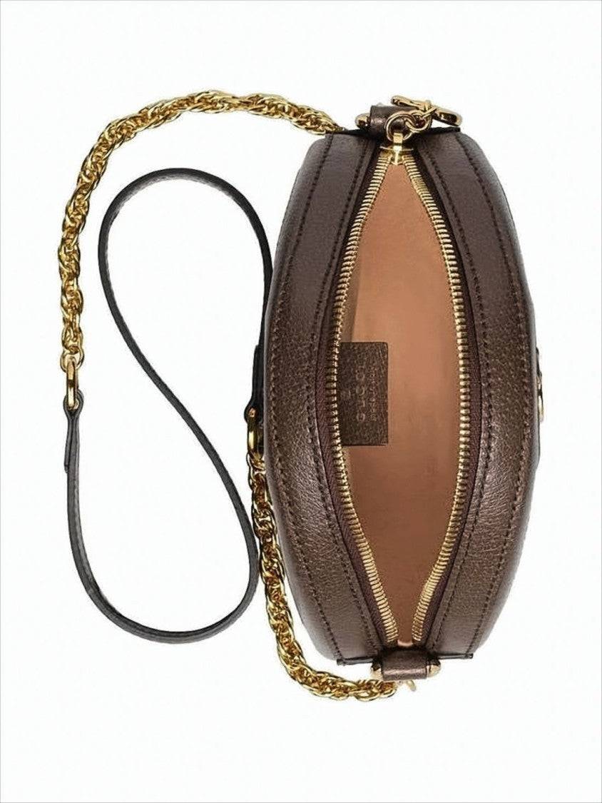 Gucci Oval-Shaped Monogram Crossbody Bag