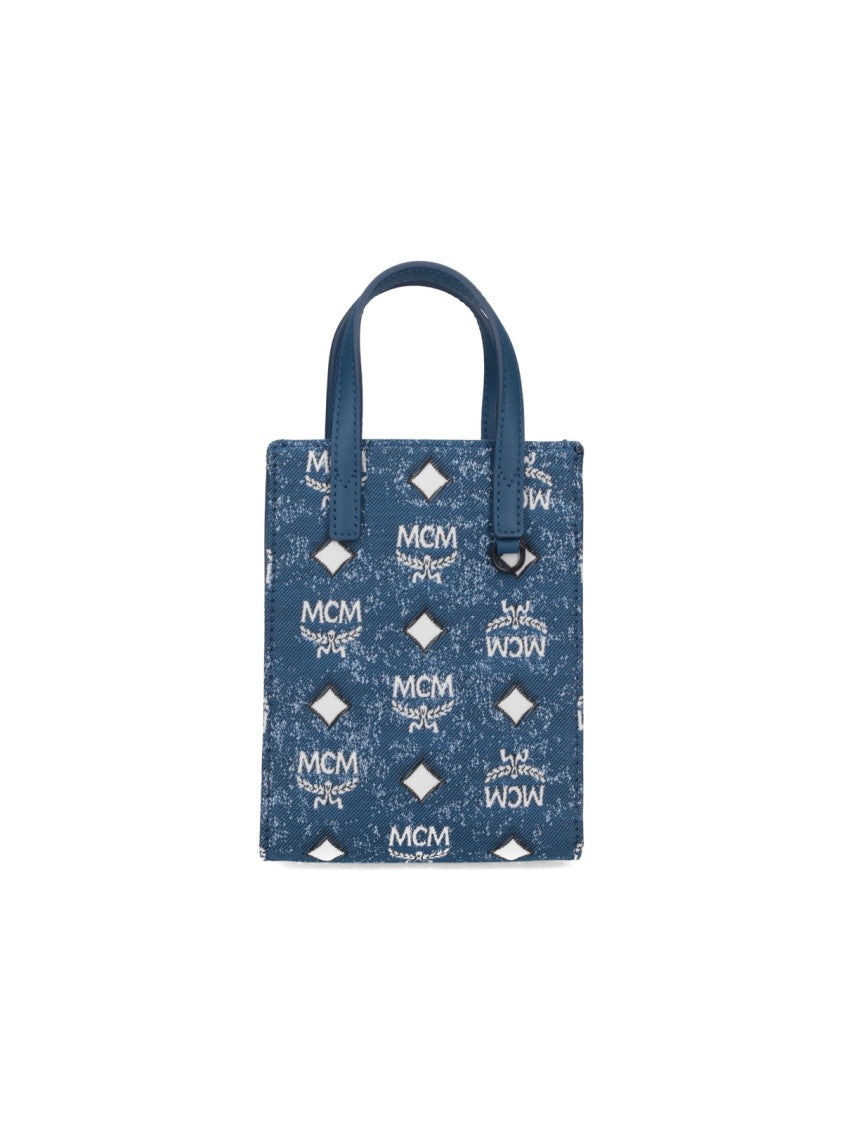 Mcm Mini "Aren" Crossbody Bag – Blue