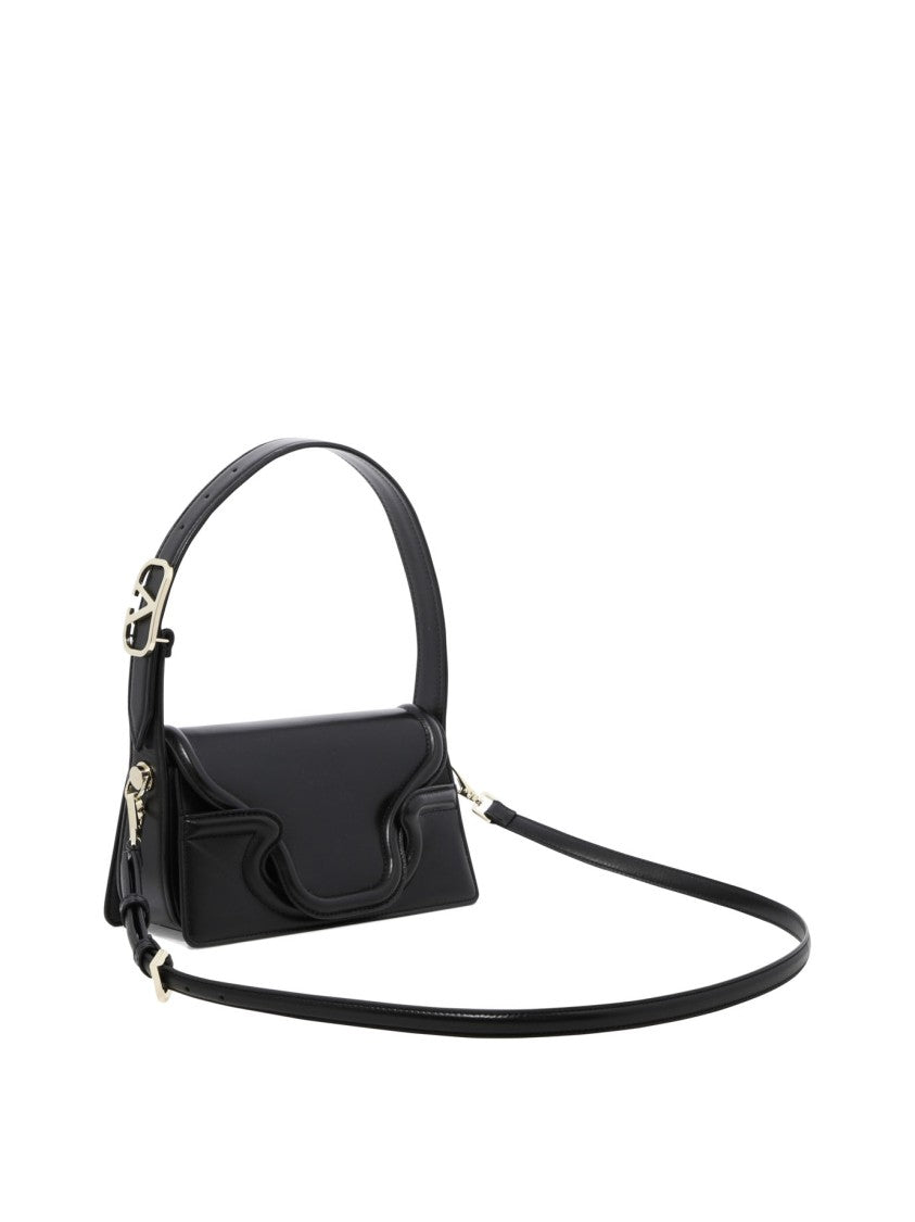 Valentino Garavani Black Leather Shoulder Bag