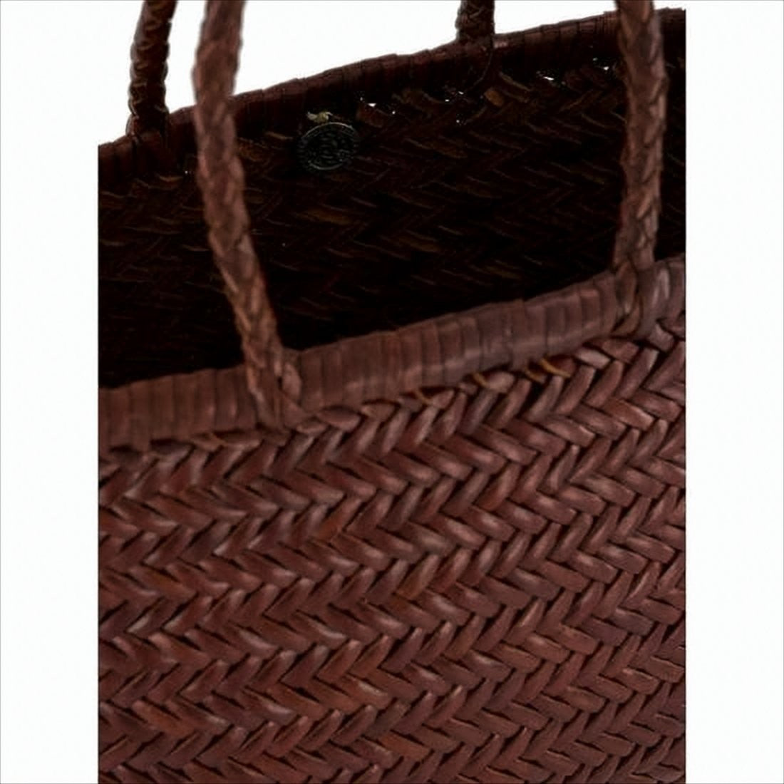 Dragon Diffusion Small Dark Brown Buffalo Leather Tote Bag