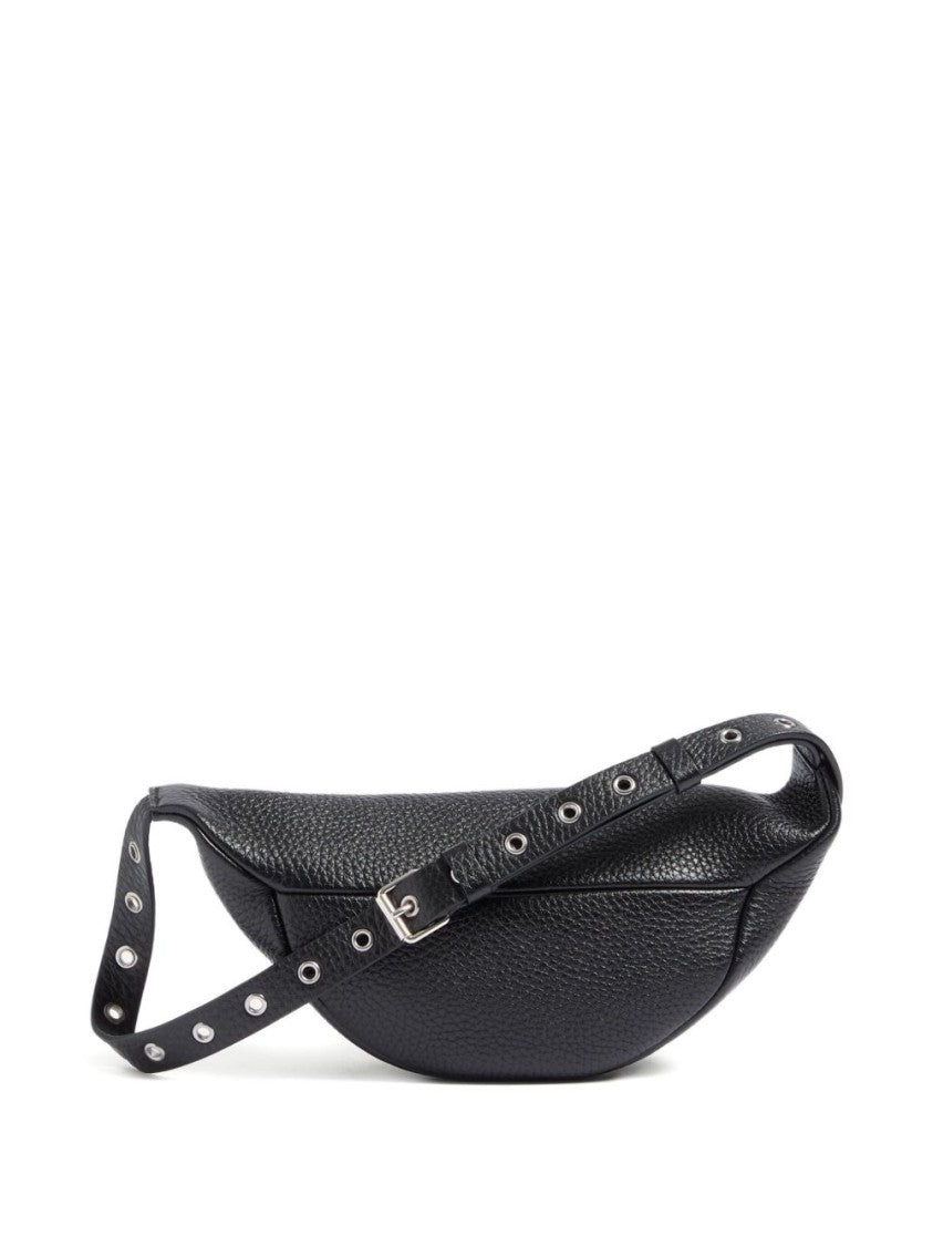 Valentino Garavani Textured Leather Belt Bag With Metal Accents