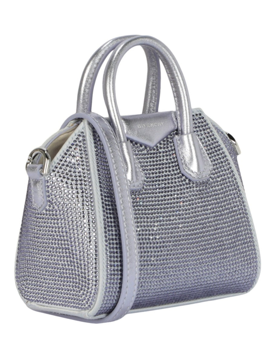 Givenchy Micro Anitgona Bag In Satin With Strass