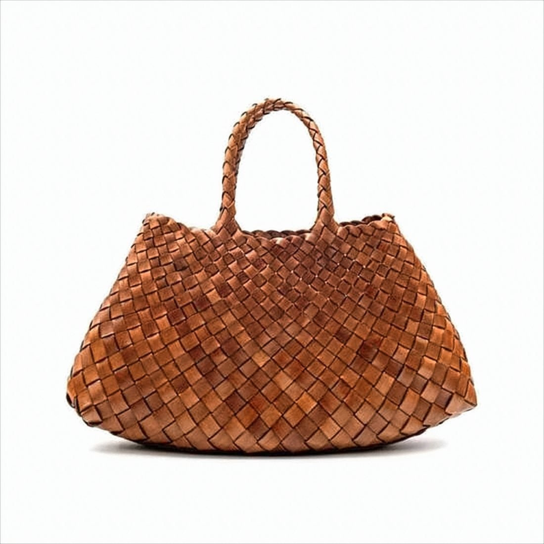 Dragon Diffusion Artisanal Woven Buffalo Leather Tote