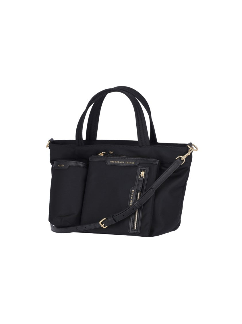 Anya Hindmarch Econyl Tote Bag With Leather Detailing