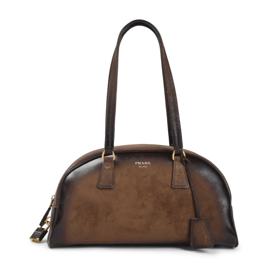 Prada Gradient Brown Calf Leather Handbag