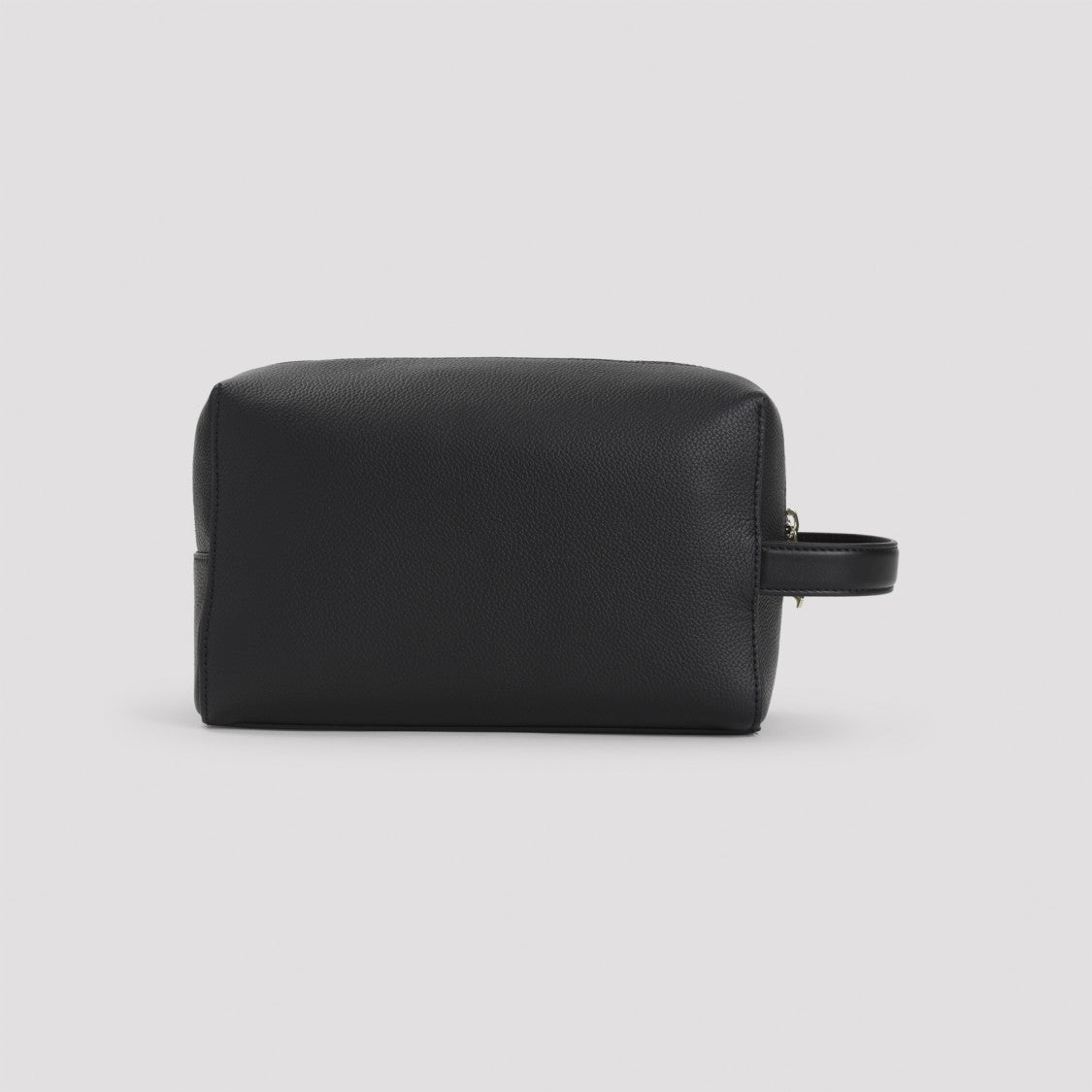 Paul Smith Black Cow Leather Wash Bag With Multicolor Stripes