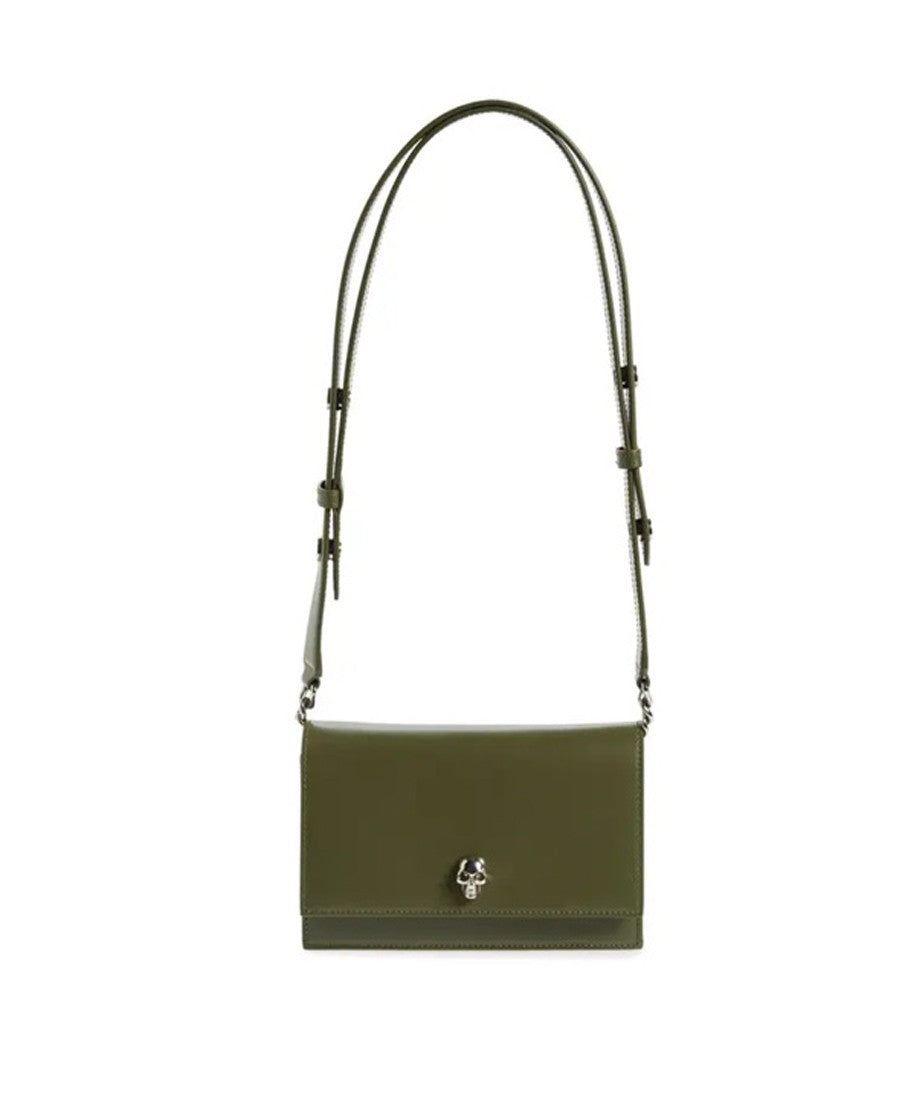 Alexander Mcqueen Structured Leather Bag With Skull Embellishment