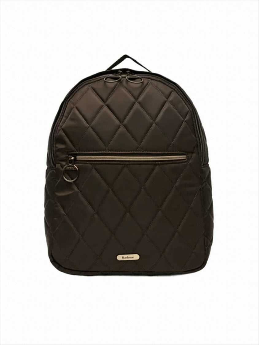 Barbour Quilted Nylon Backpack With Adjustable Straps
