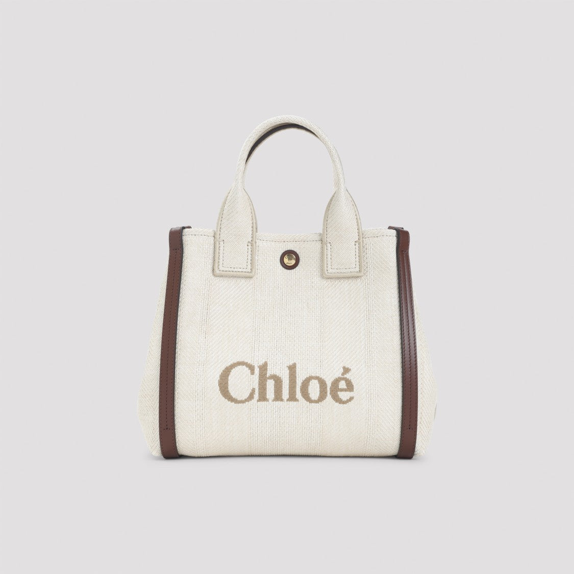 Chloé Hot Sand White Cotton Carry Shoulder Bag