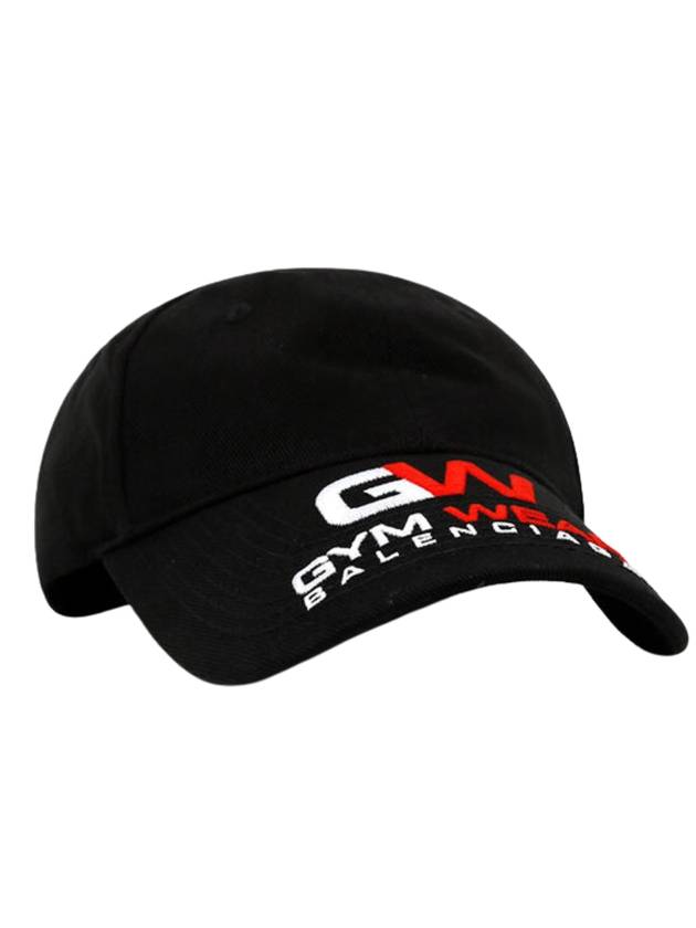 Luxury Balenciaga Trending 2025 Embroidered Gymwear Logo Ball Cap Black